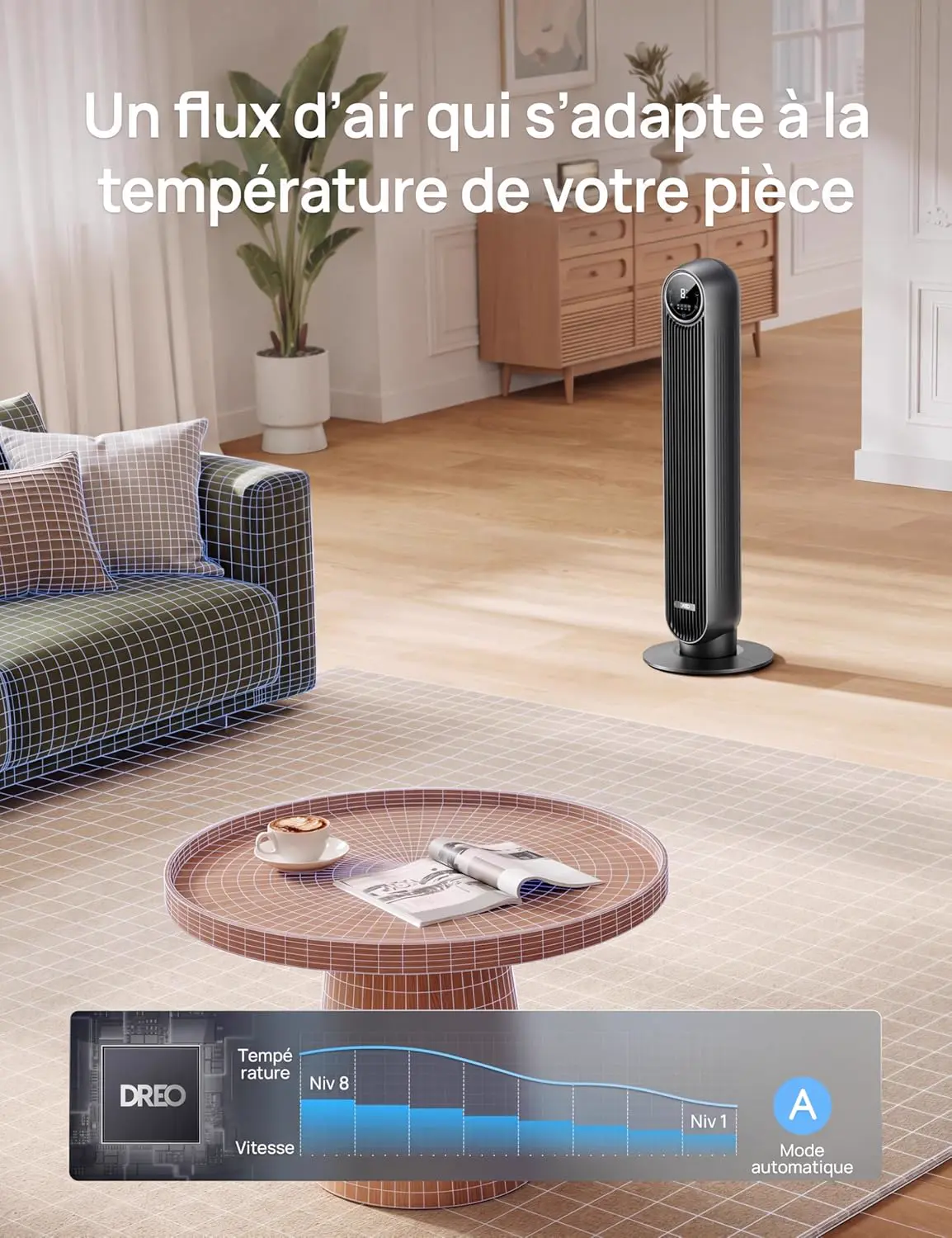 Ventilateur noir vue 5