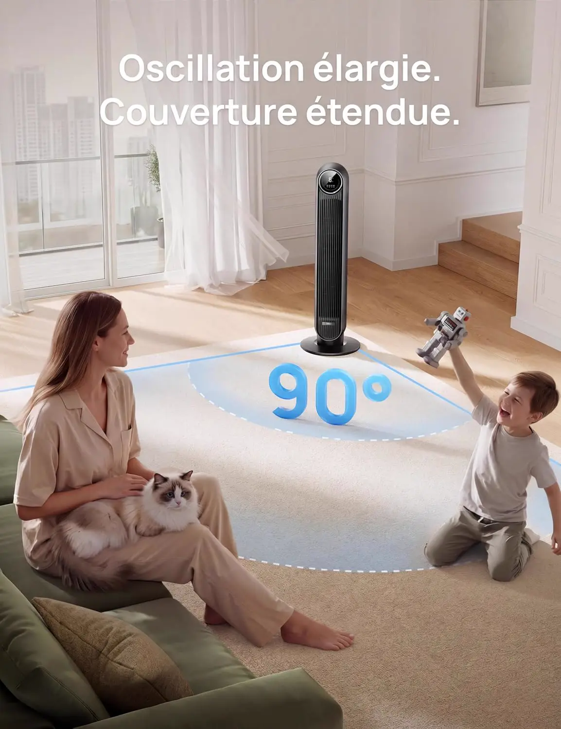 Ventilateur noir vue 6