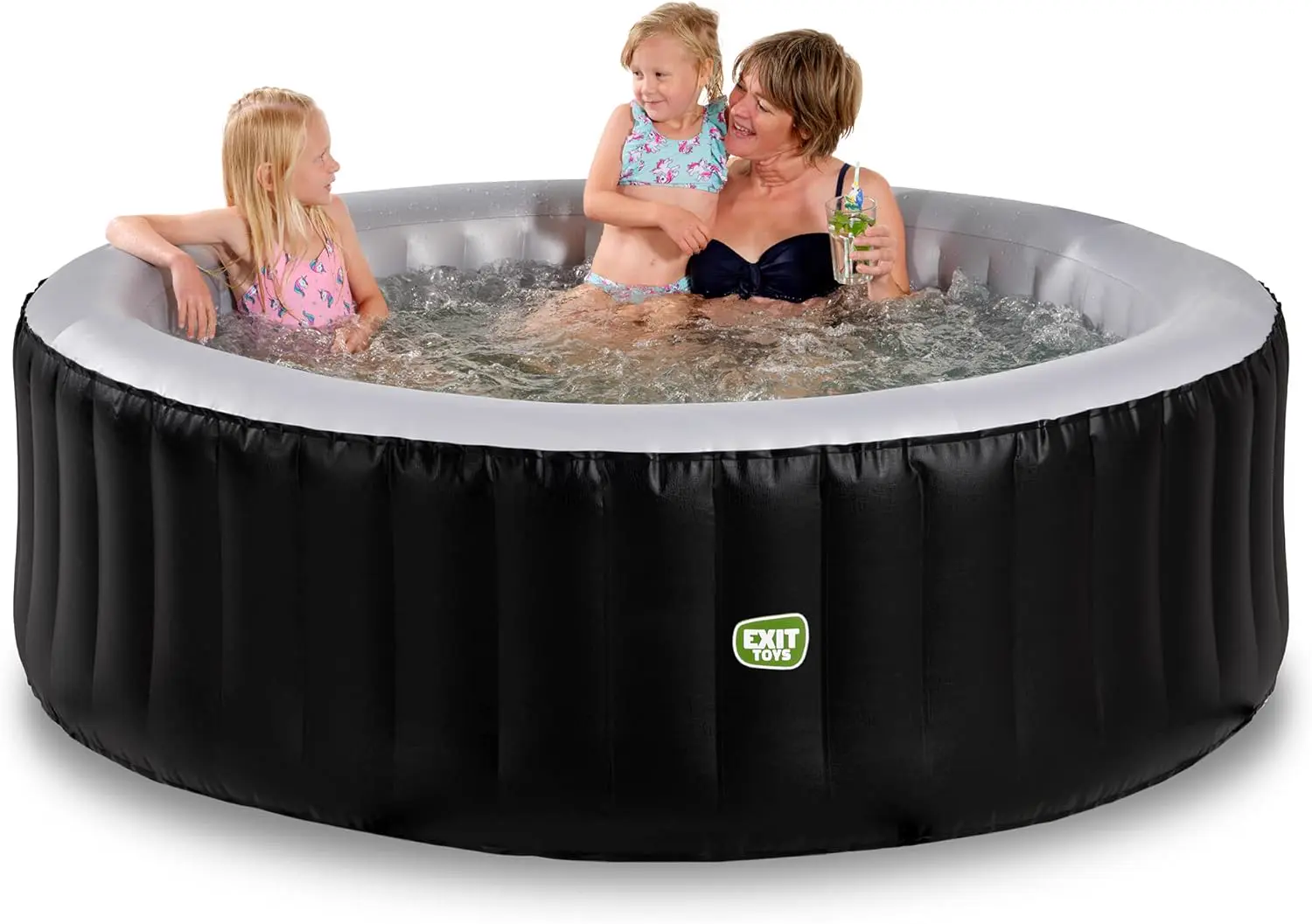 Spa gonflable 4 personnes 4 places noir 204 x 65 cm vue 3