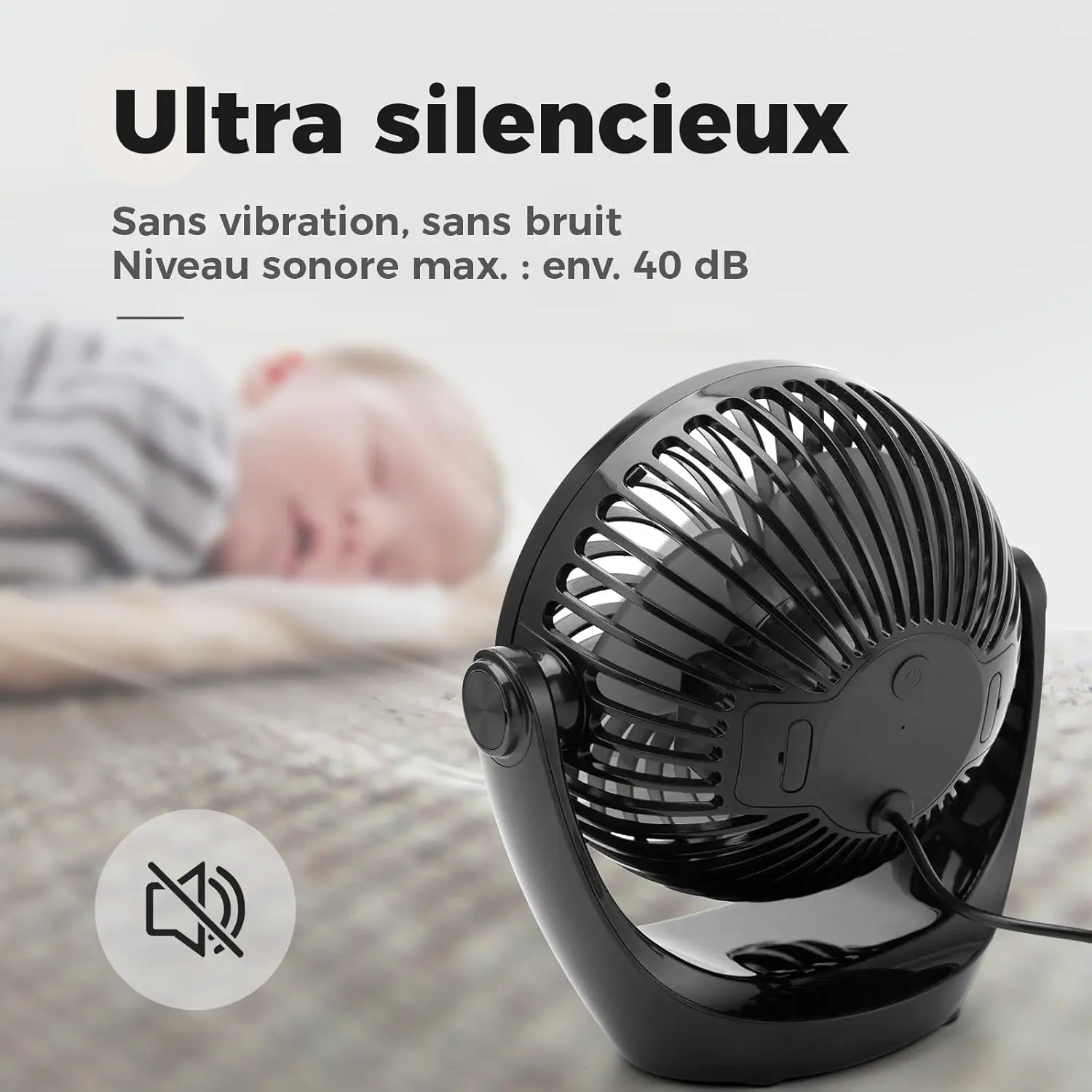 Ventilateur OCOOPA Ventilateur de bureau vue 4
