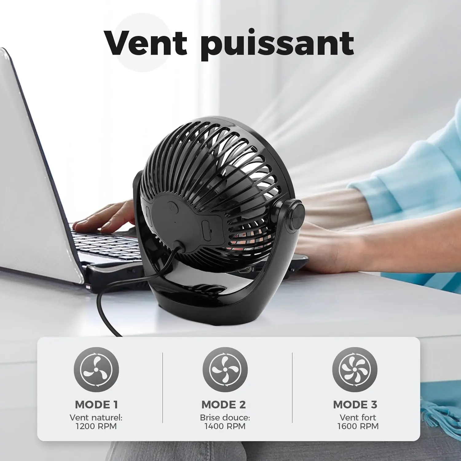 Ventilateur OCOOPA Ventilateur de bureau vue 5