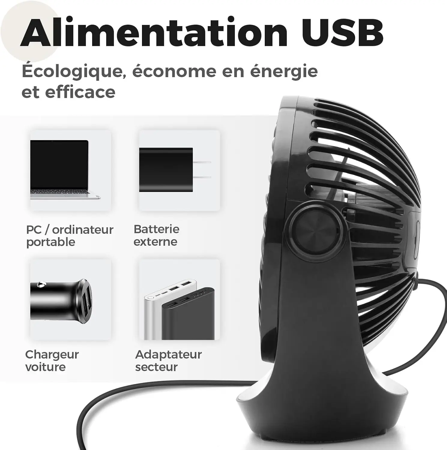 Ventilateur OCOOPA Ventilateur de bureau vue 6