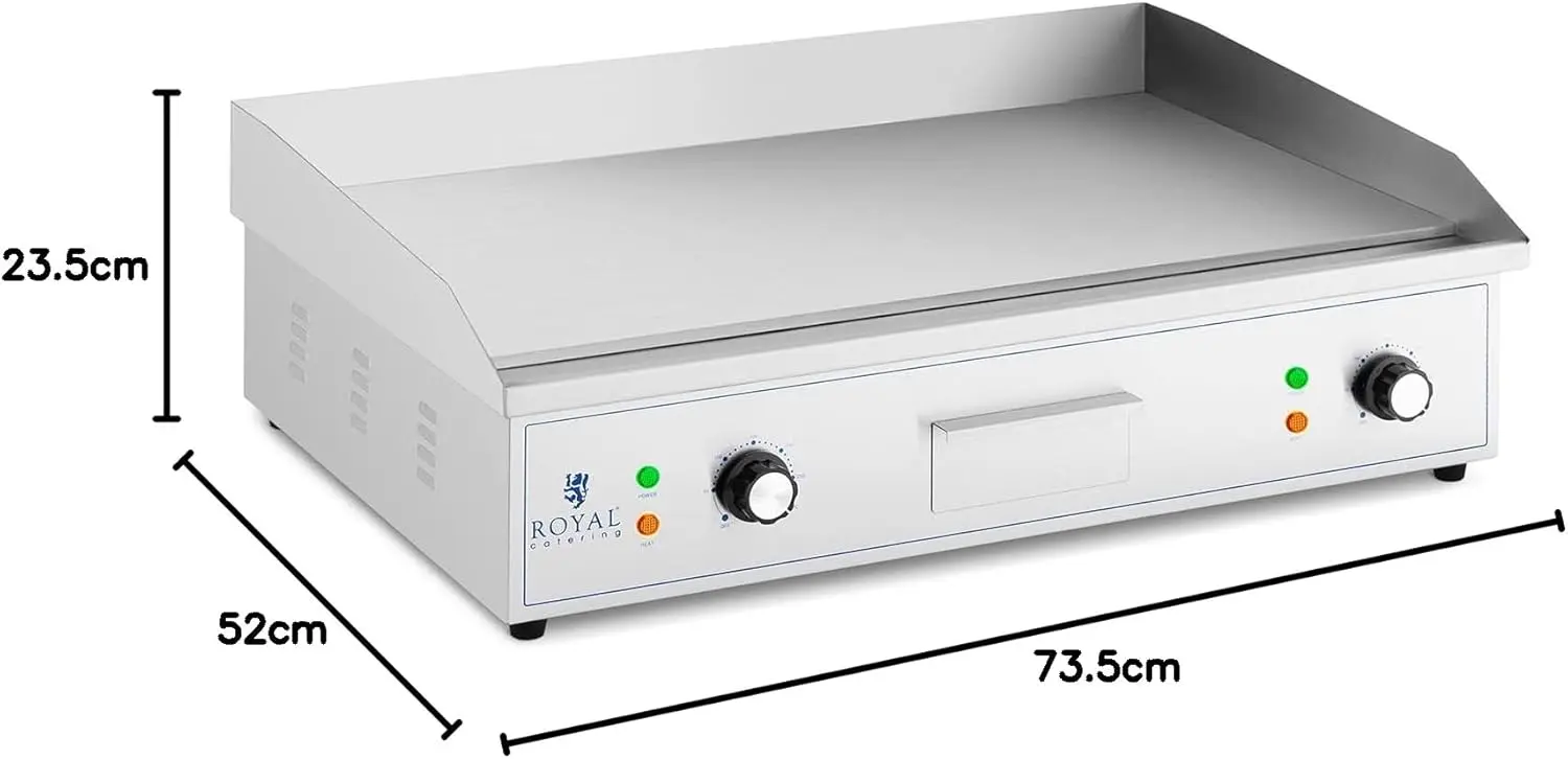 Plancha 4 places en acier 727 x 420 vue 5