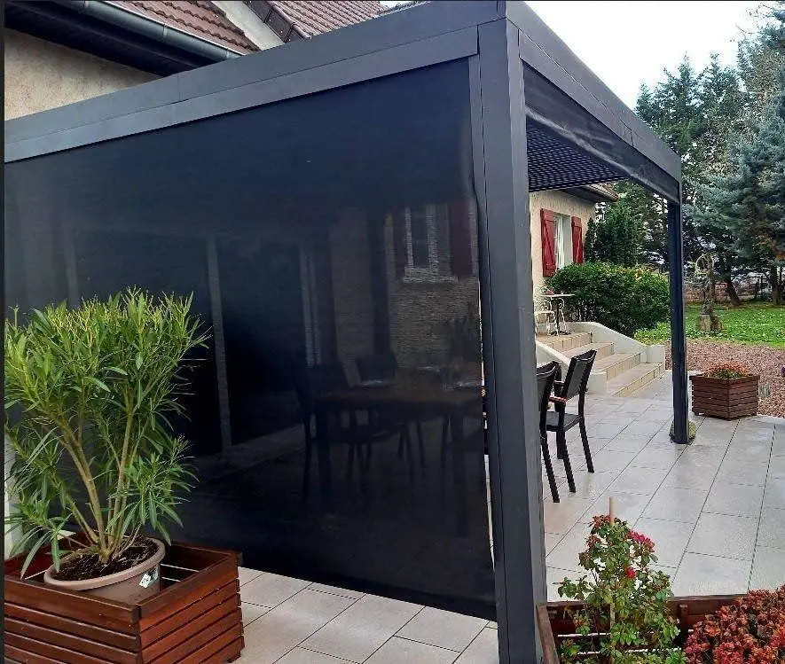 Pergola en aluminium gris/anthracite 10,80 m² vue 5