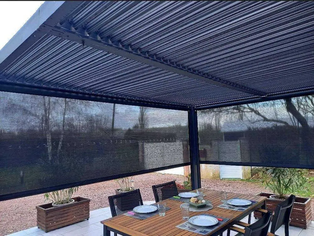 Pergola en aluminium gris/anthracite 10,80 m² vue 6