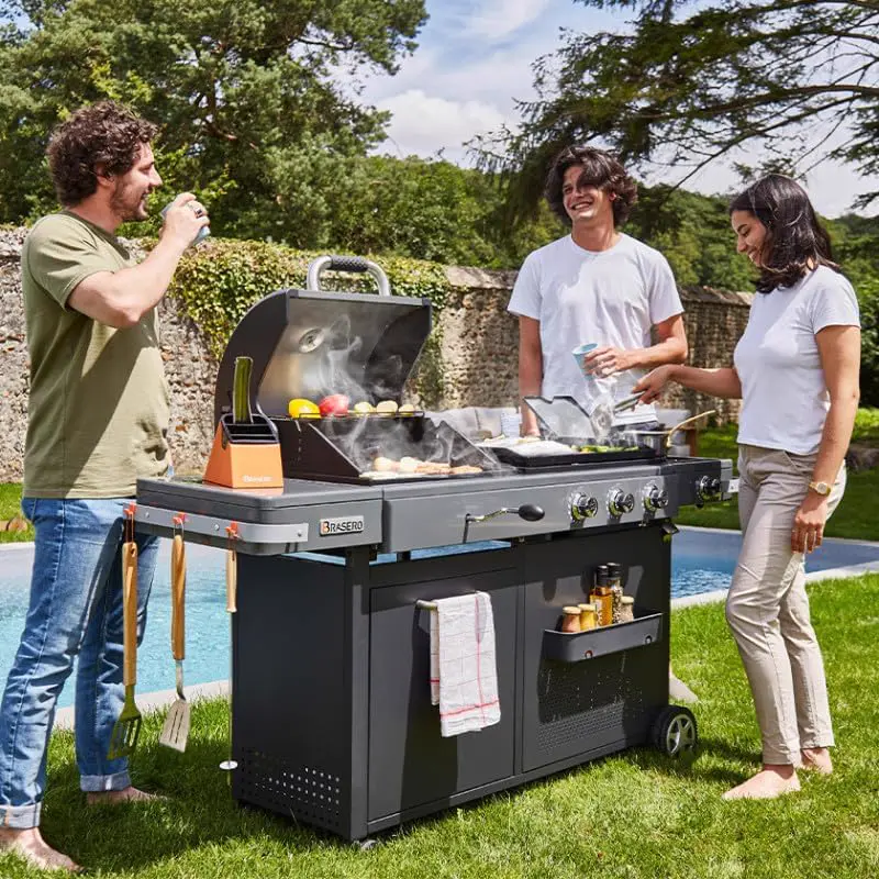 Barbecue à gaz en métal 60 x 42 cm vue 9