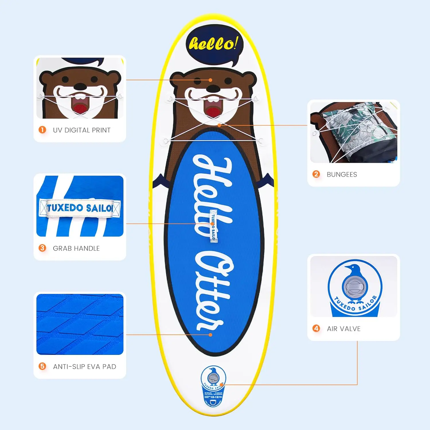 Paddle gonflable Tuxedo Sailor Paddle Gonflable Adulte vue 3
