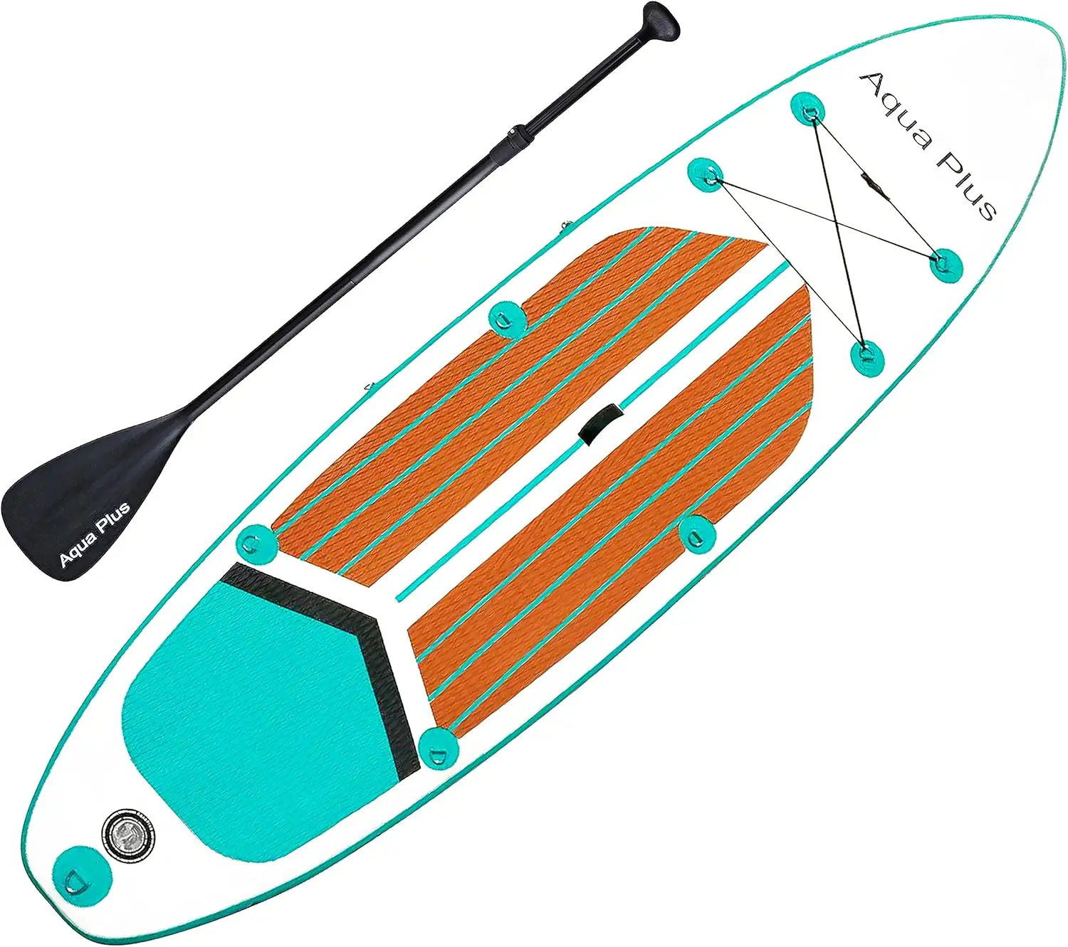 Paddle gonflable en aluminium jaune 83 x 15 cm vue 3