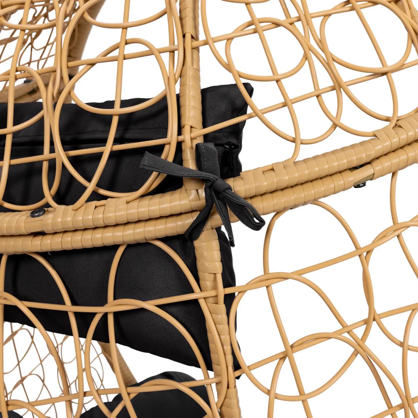 Fauteuils suspendus en rotin noir 35,7 x 58,8 cm vue 6
