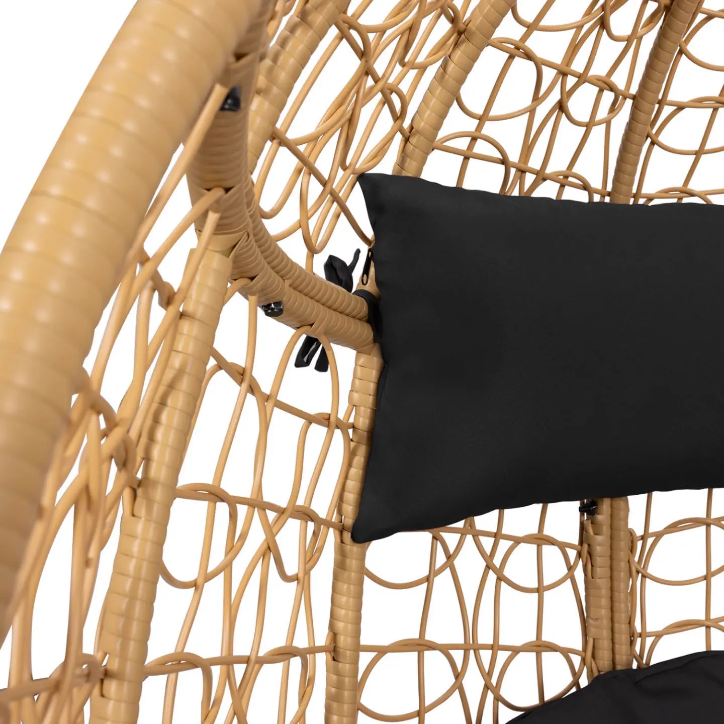 Fauteuils suspendus en rotin noir 35,7 x 58,8 cm vue 7