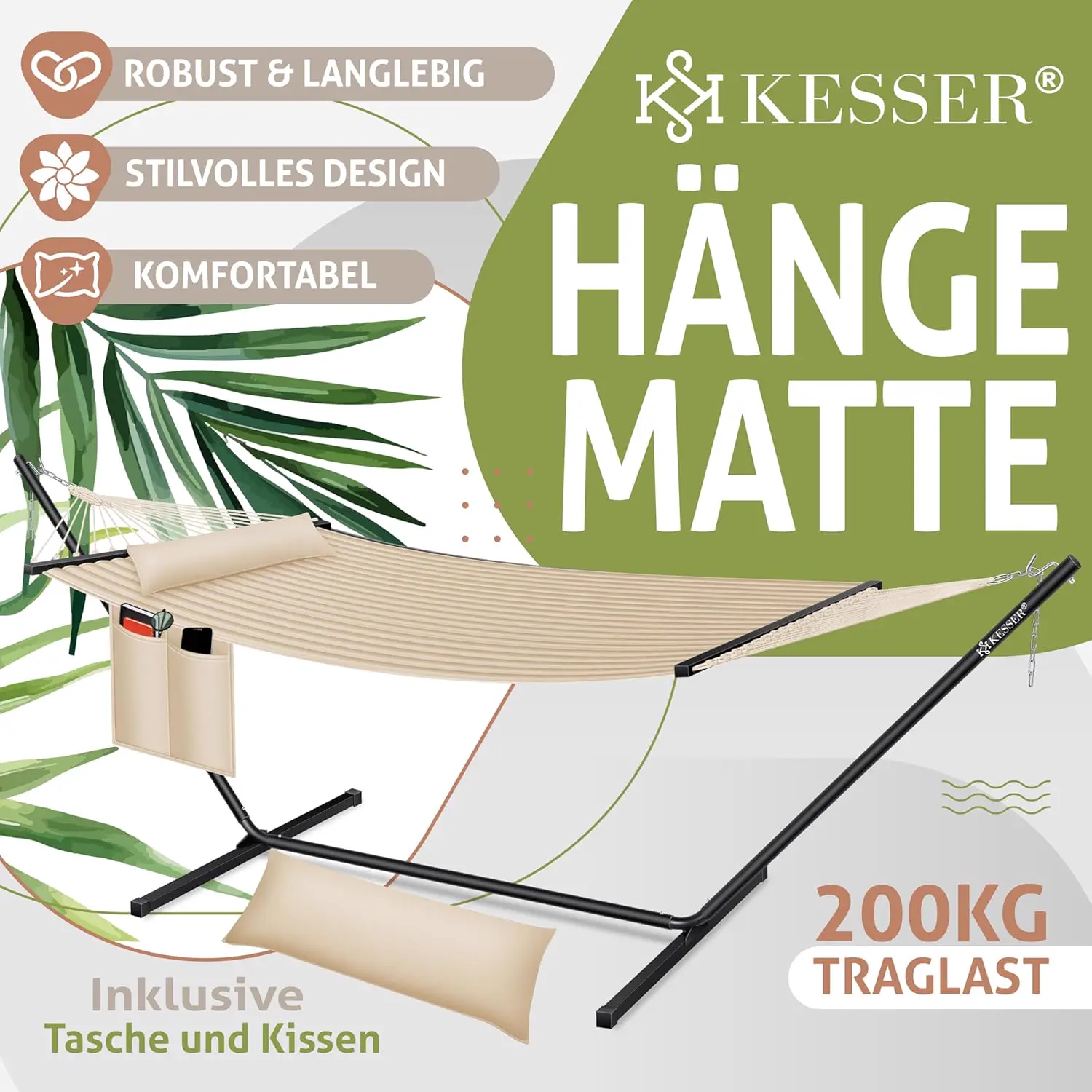 Fauteuils suspendus 2 places en acier vue 2
