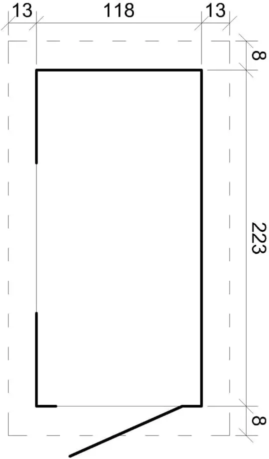 Abri de jardin en bois en bois 2,63 m² vue 6