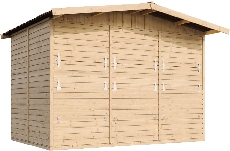 Abri de jardin en bois en bois vue 3