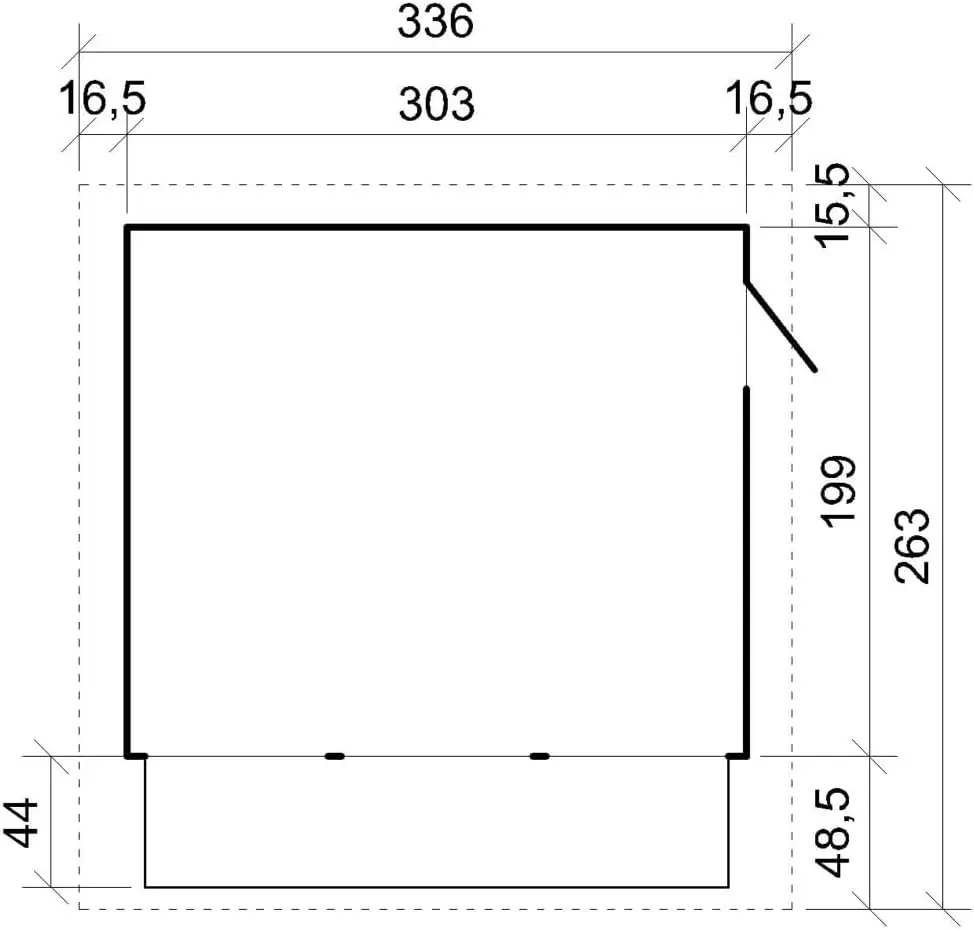 Abri de jardin en bois en bois vue 6