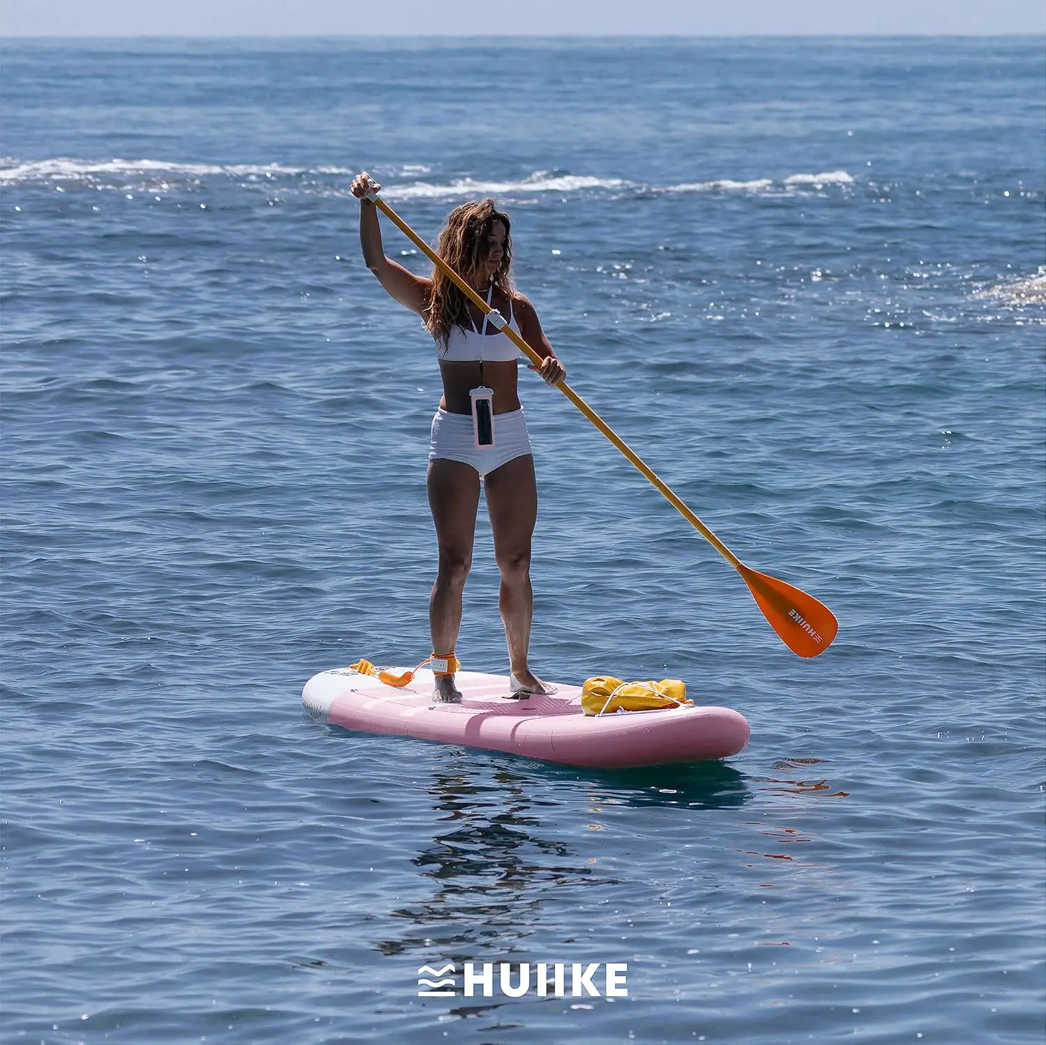 Paddle gonflable en aluminium rose 84 x 15 cm vue 9