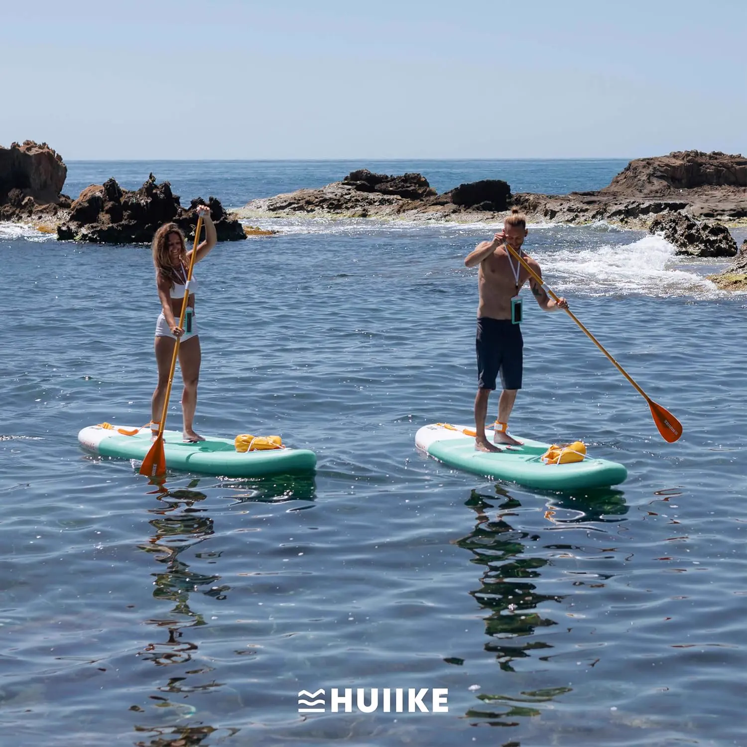 Paddle gonflable 2 places en aluminium vert 84 x 15 cm vue 7