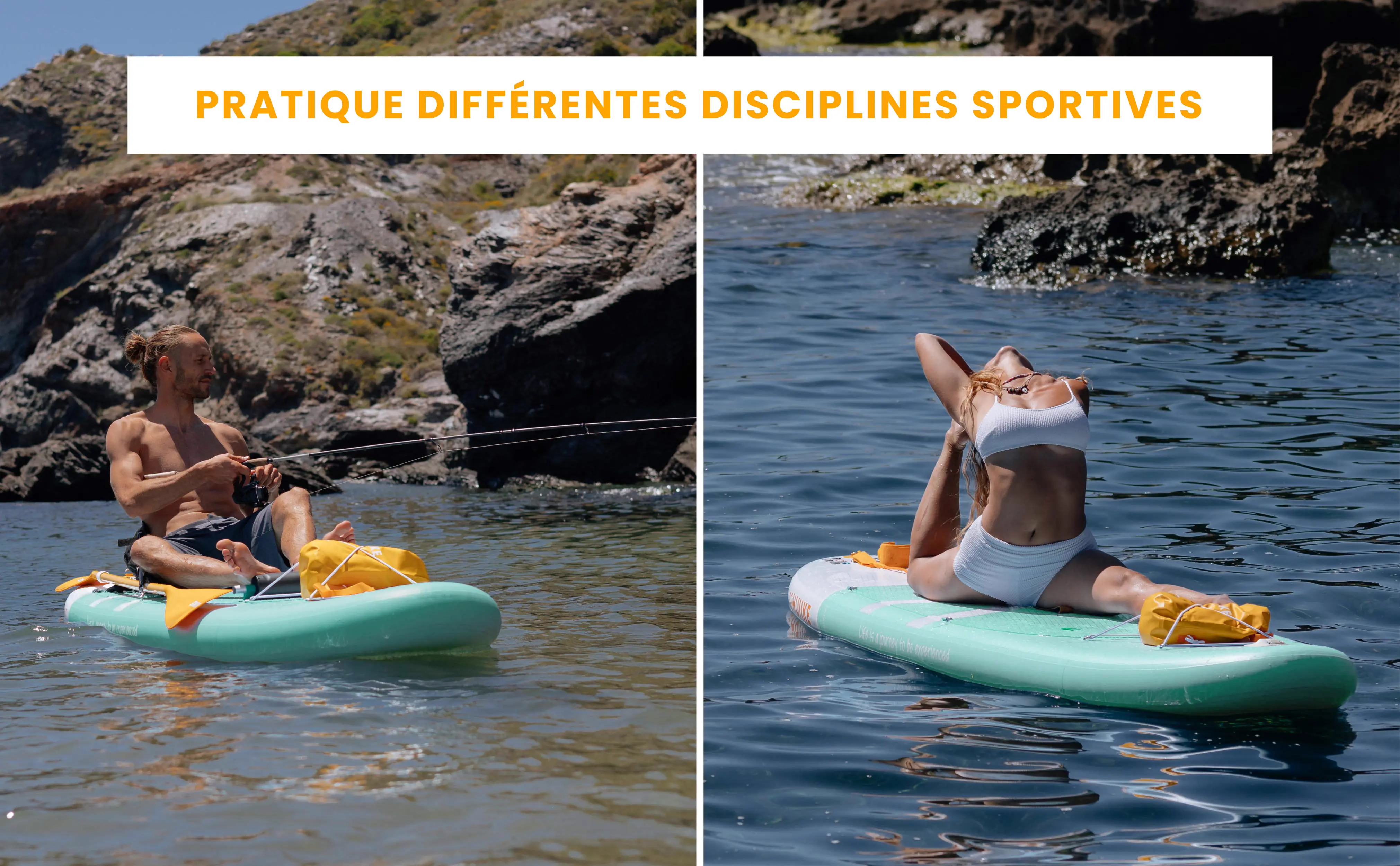 Paddle gonflable 2 places en aluminium vert 84 x 15 cm — contenu détaillé 9