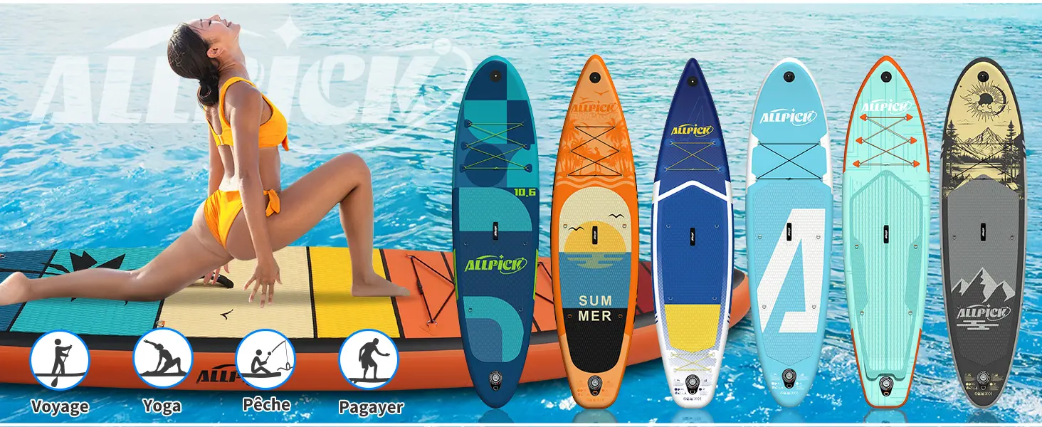 Paddle gonflable vert — contenu détaillé 2