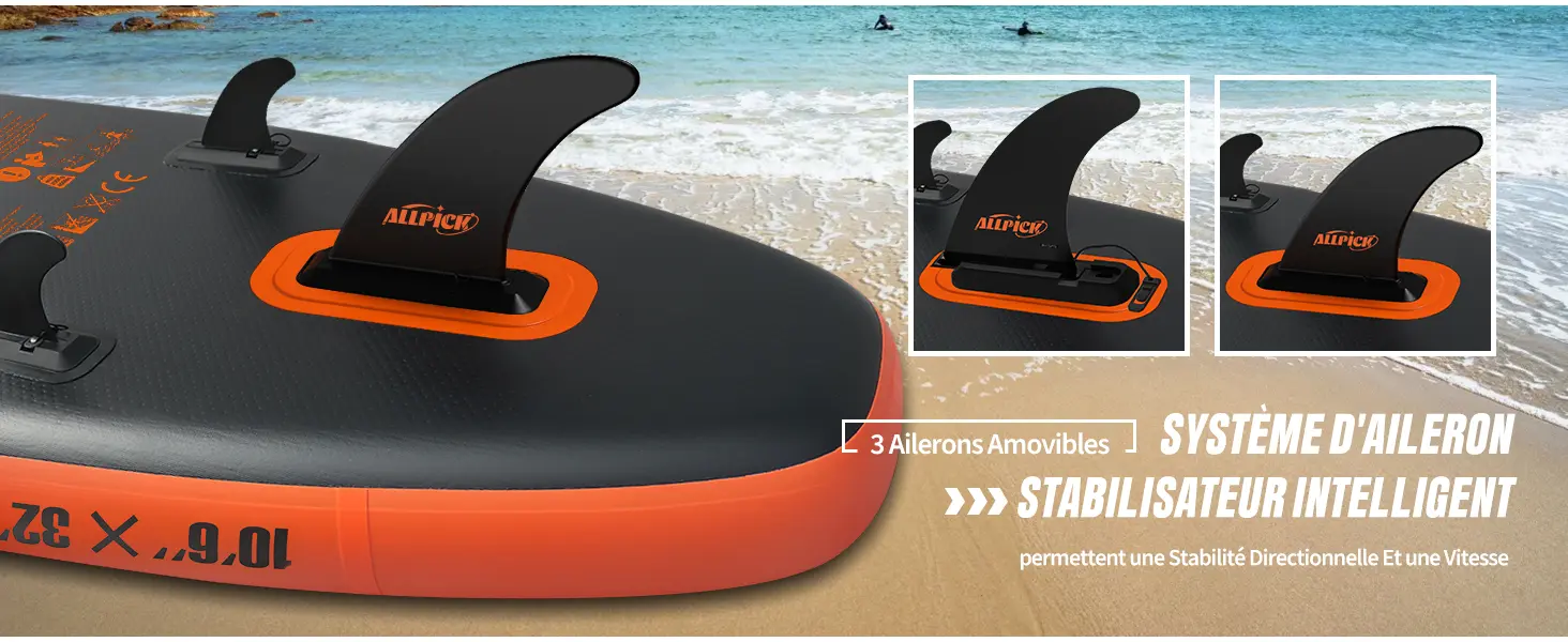 Paddle gonflable vert — contenu détaillé 8