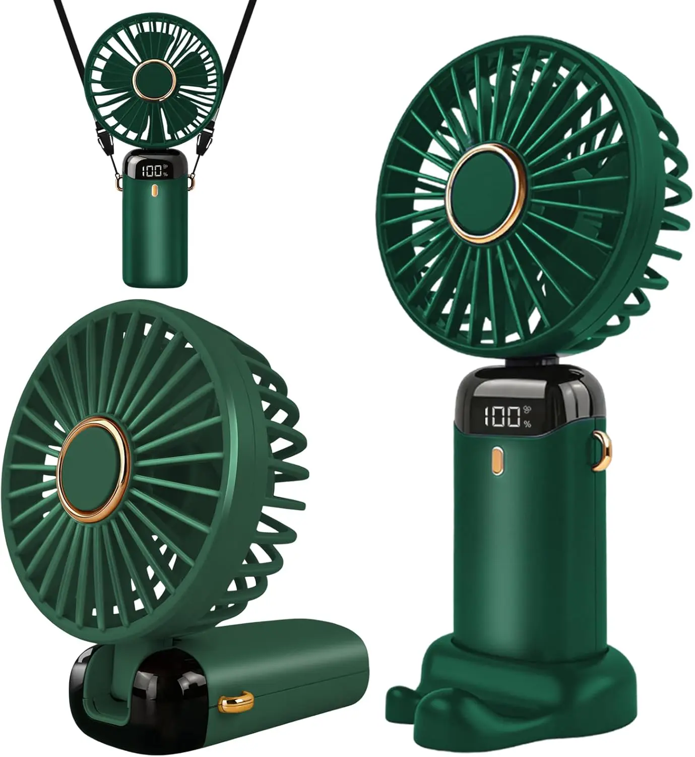 Jsdoin Ventilateur portable rechargeable par USB avec 5 vitesses,mini