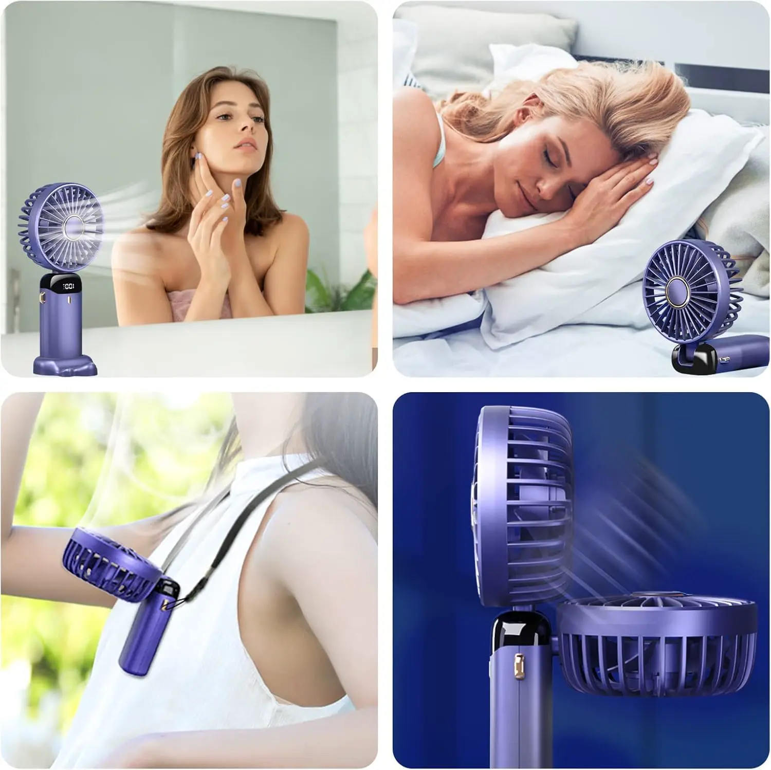 Ventilateur Jsdoin Ventilateur portable rechargeable par USB a… vue 6