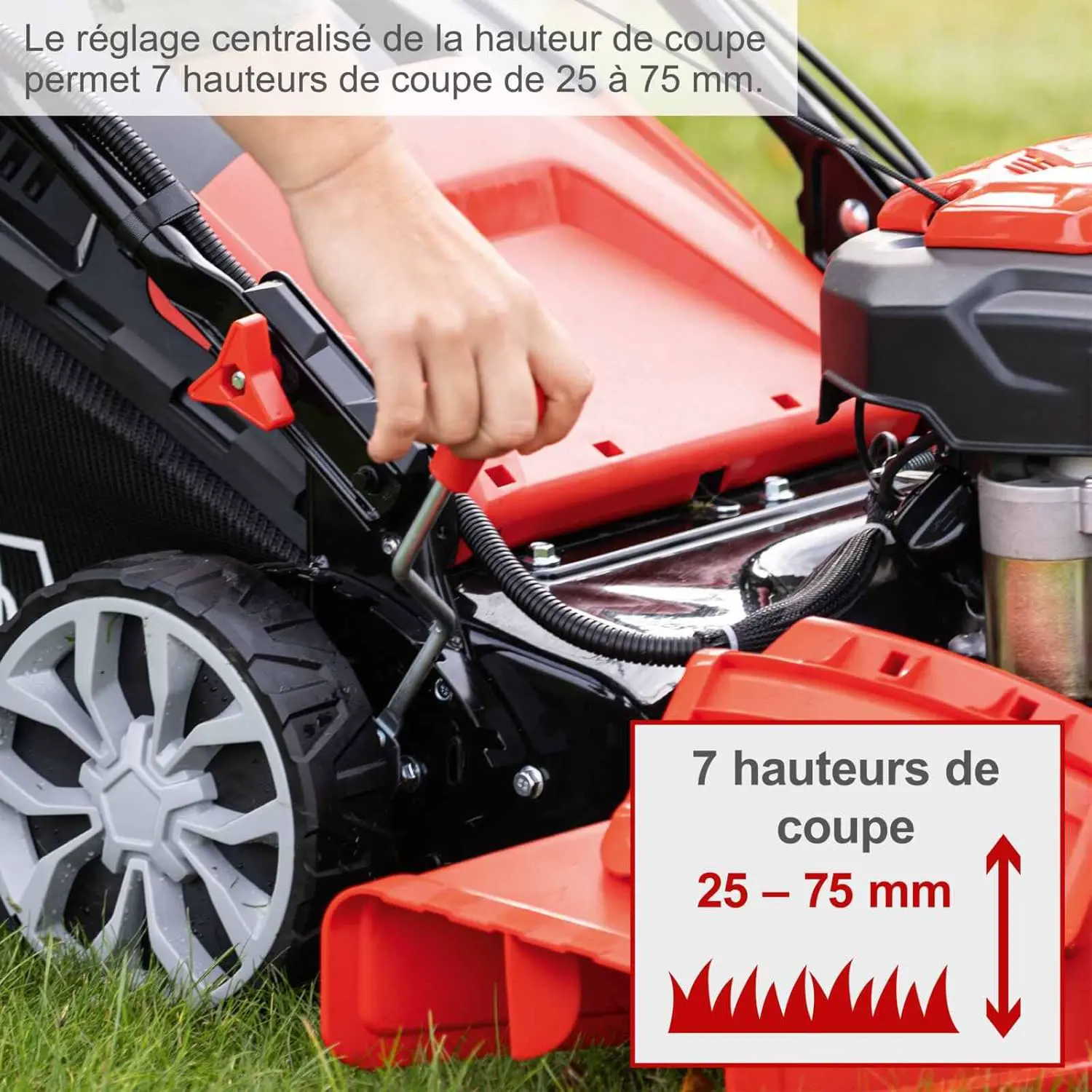 Tondeuse autoportée rouge 2200 m² vue 8