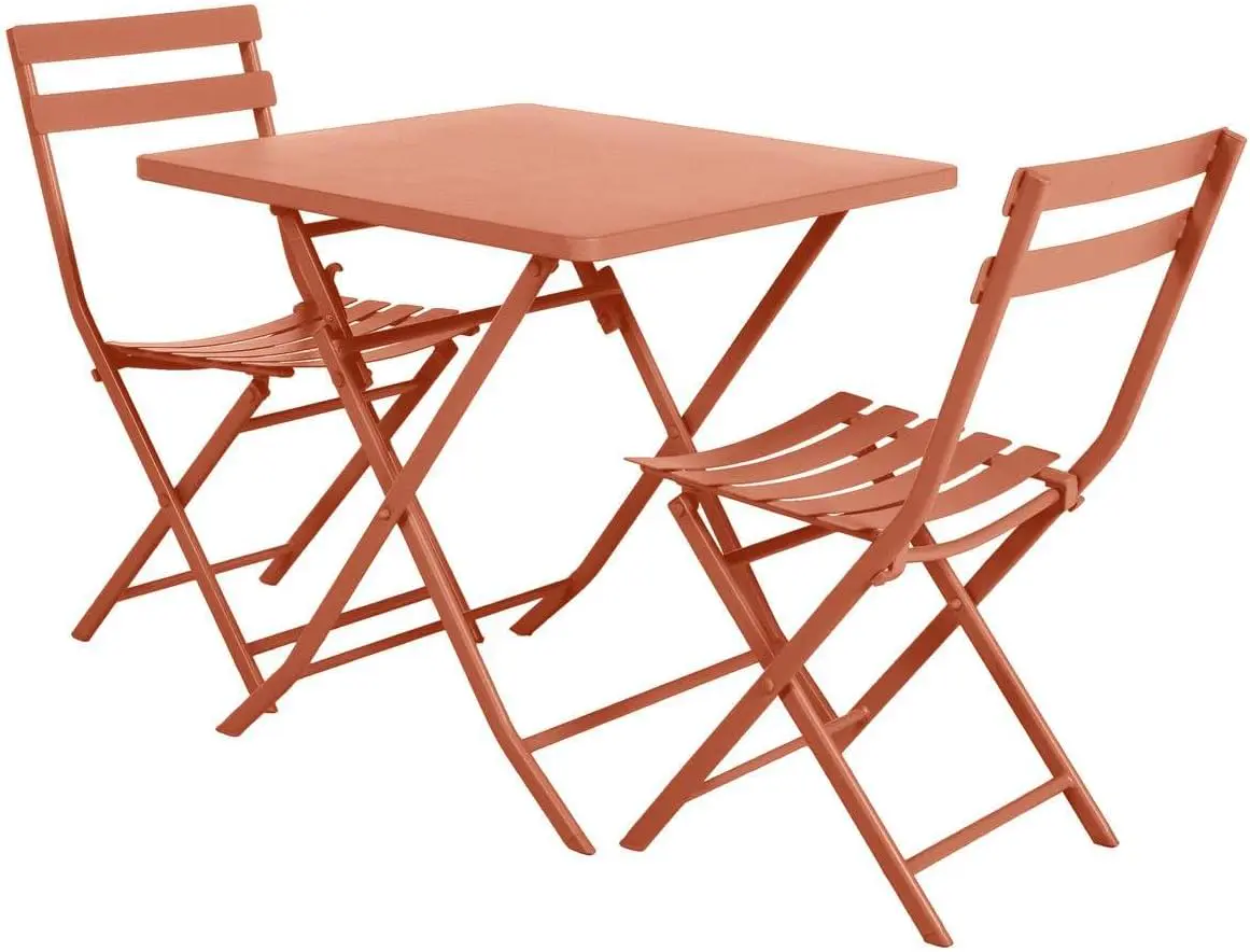Table de jardin en acier 70 x 70 vue 4