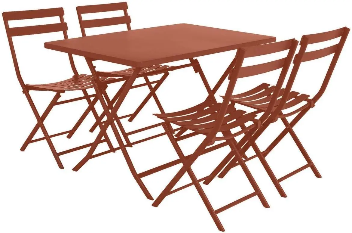 Table de jardin en acier 70 x 70 vue 4