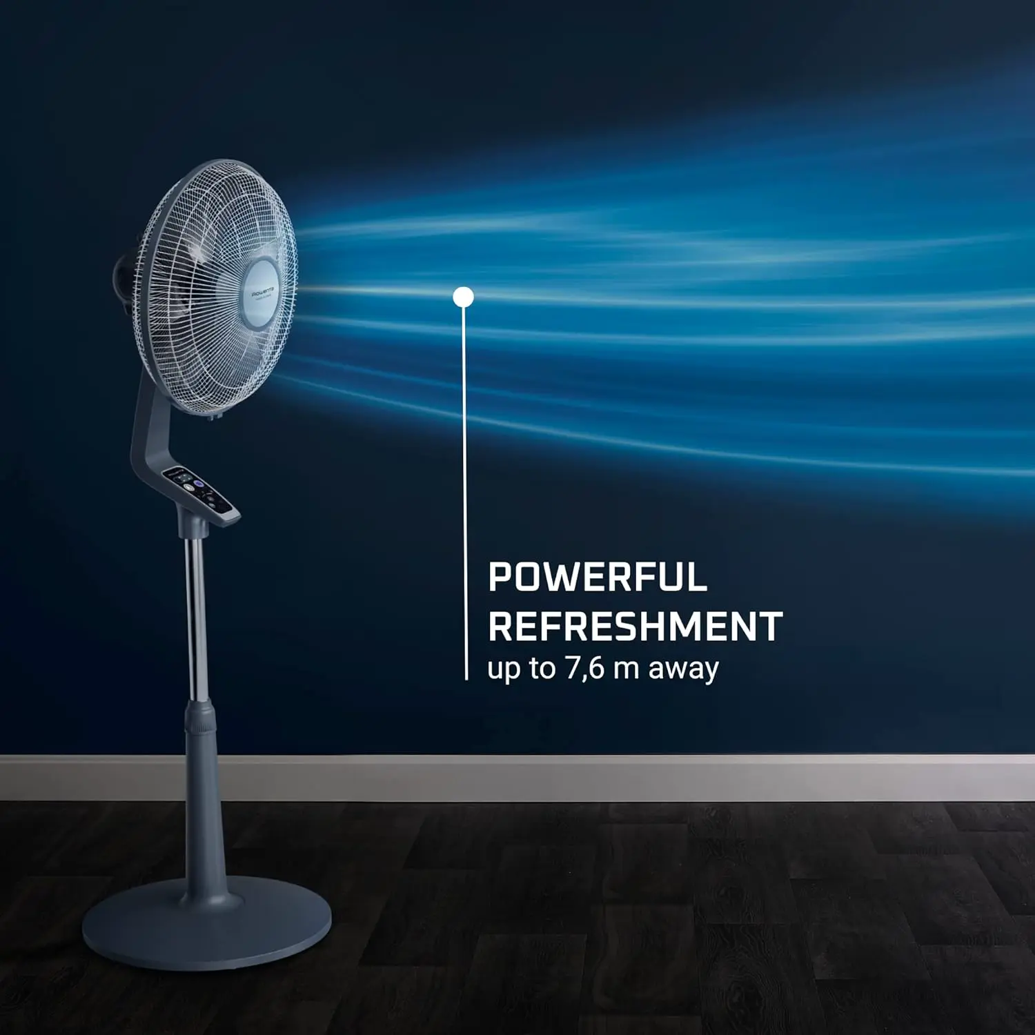 Ventilateur gris 15 m² vue 3