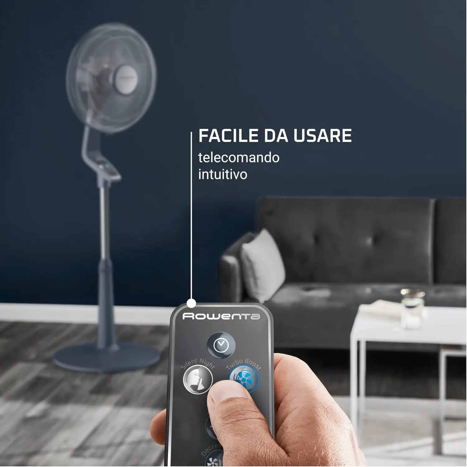 Ventilateur gris 15 m² vue 4