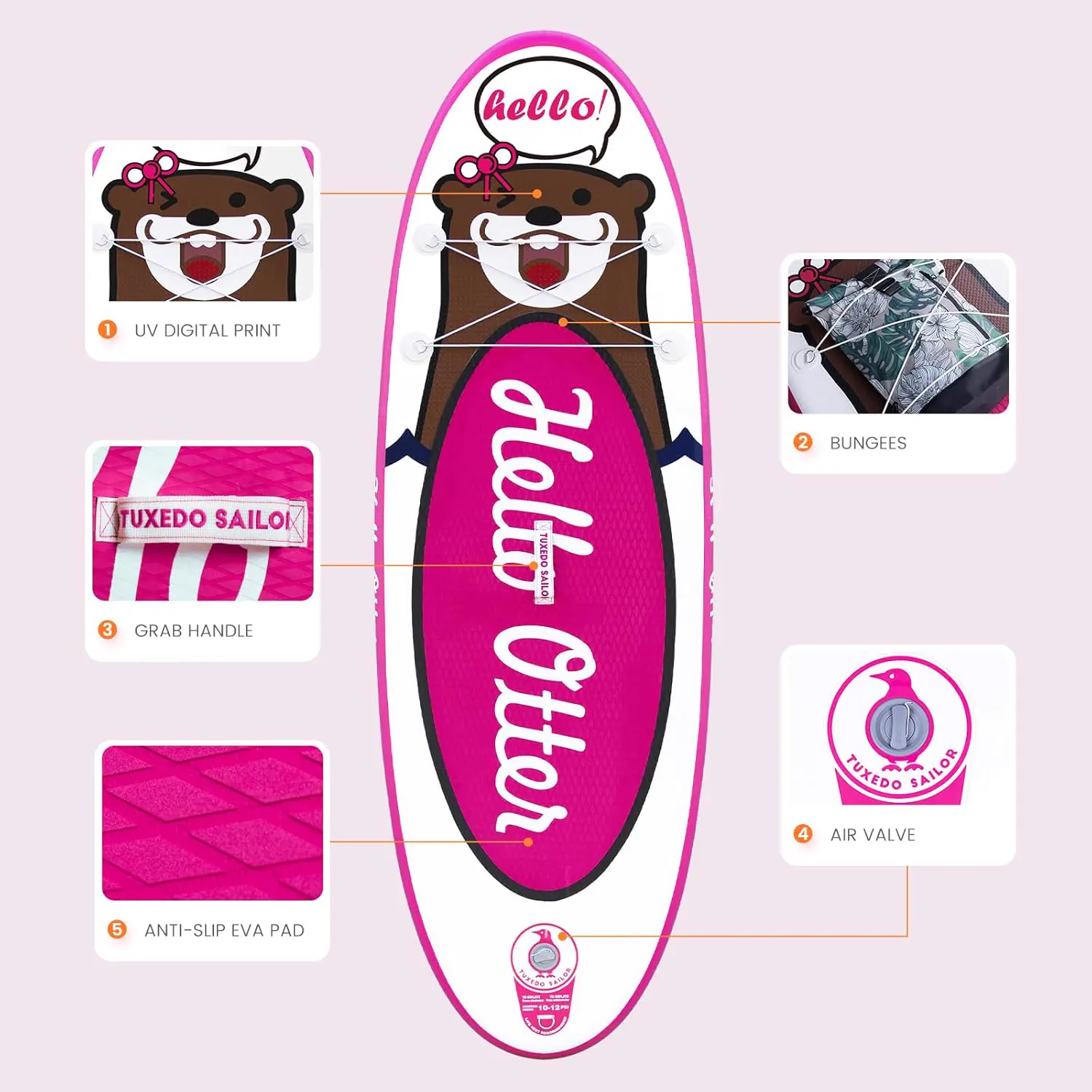Paddle gonflable Tuxedo Sailor Paddle Gonflable Adulte vue 3
