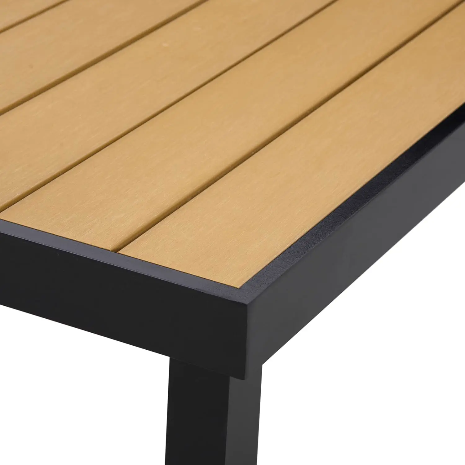 Table de jardin 8 places en bois naturel 90 x 74 cm vue 7
