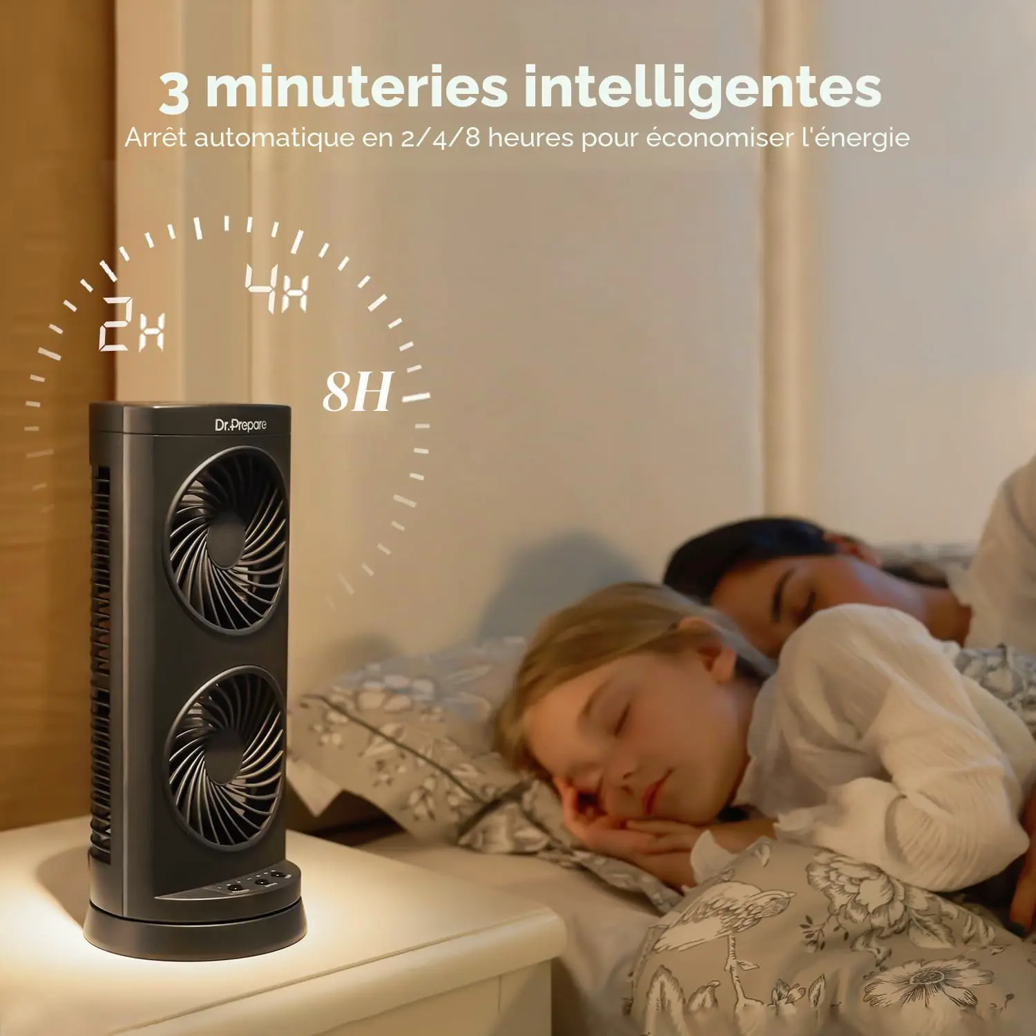 Ventilateur DR.PREPARE Ventilateur Colonne Ventilateur Tour de… vue 5