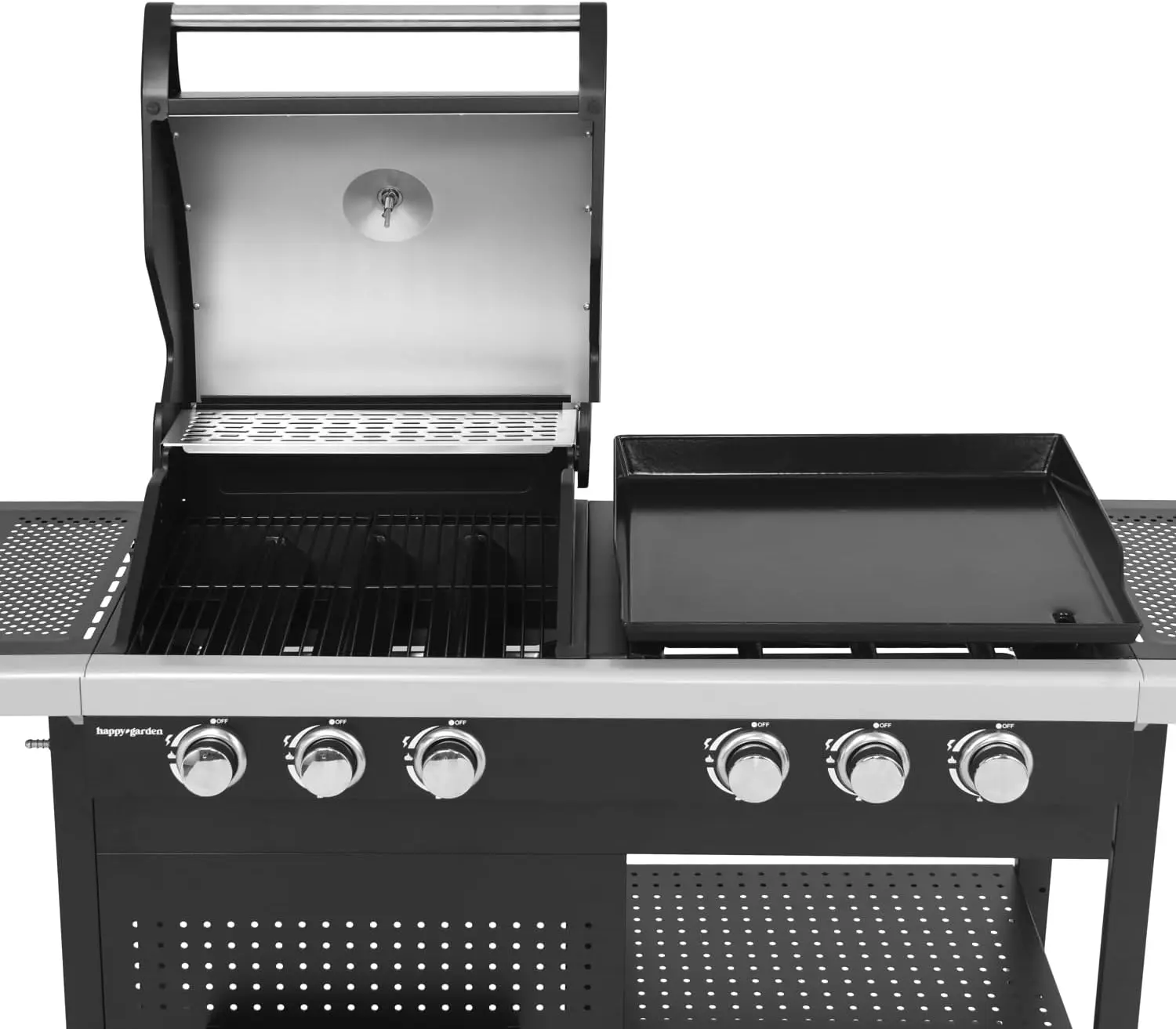 Barbecue à gaz en acier noir 99 × 44,8cm vue 3