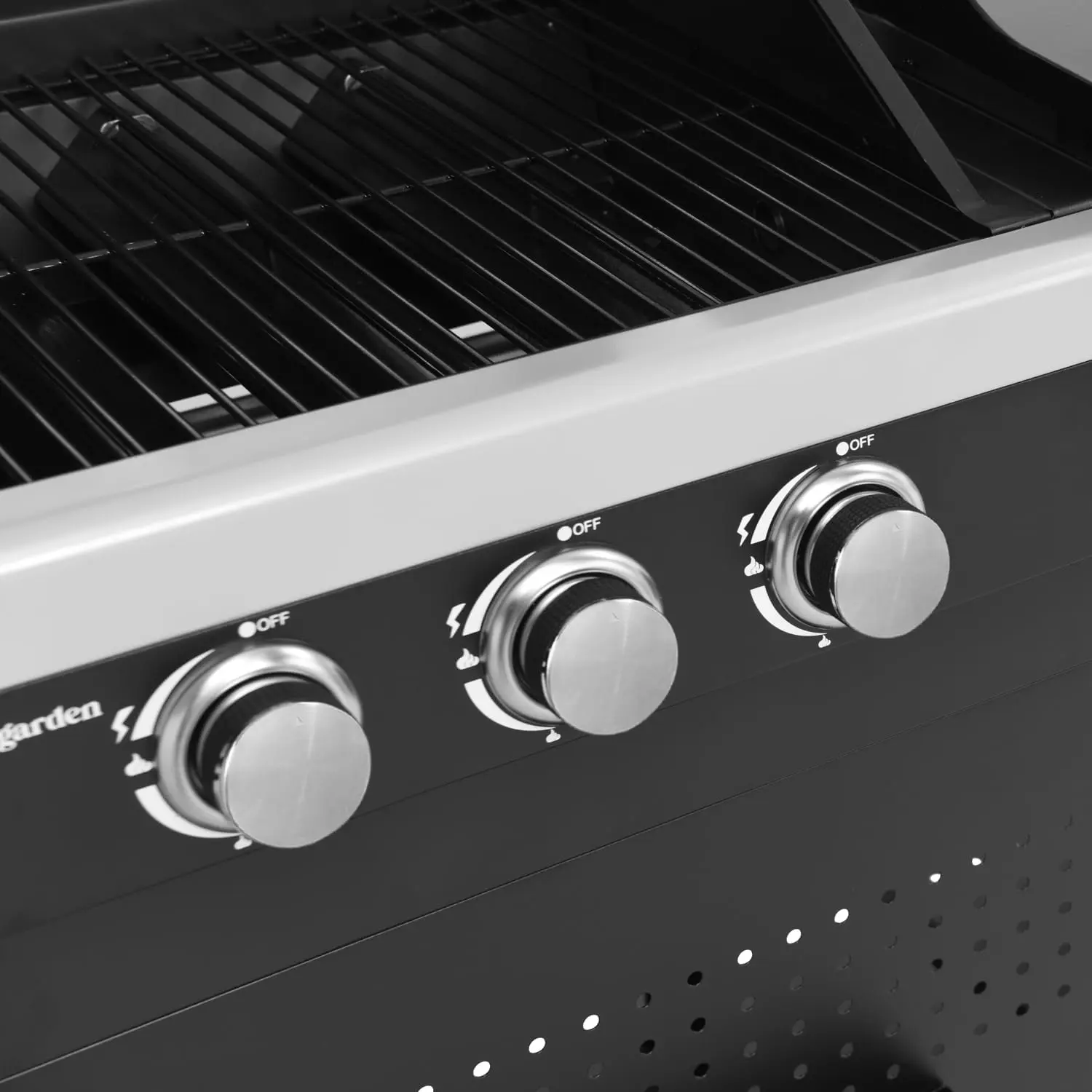 Barbecue à gaz en acier noir 99 × 44,8cm vue 4