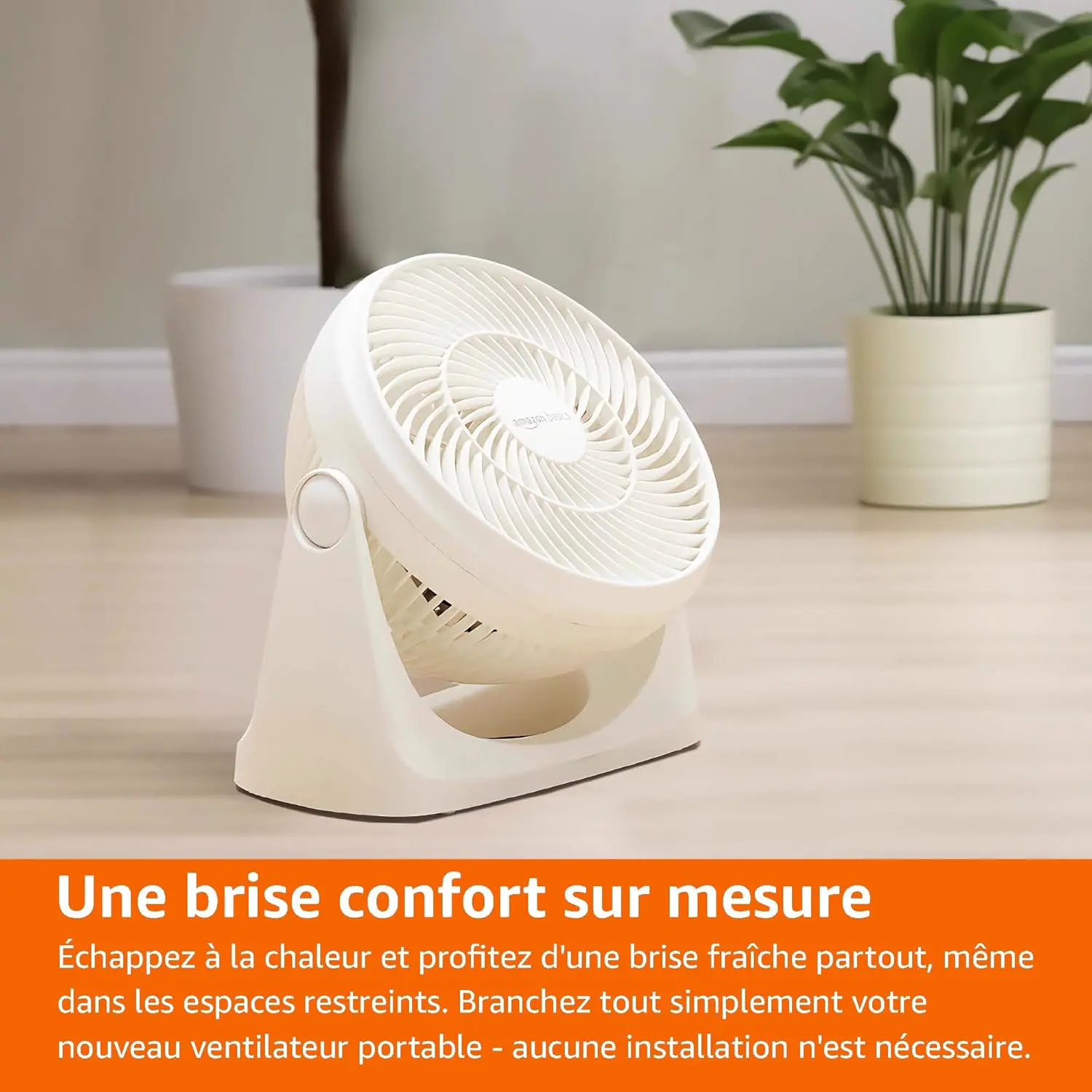 Ventilateur blanc 27,3 x 27,69 cm vue 6