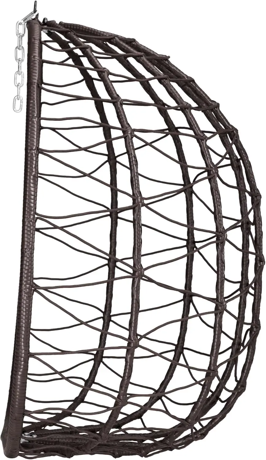 Fauteuils suspendus en acier marron 56 x 108 cm vue 5