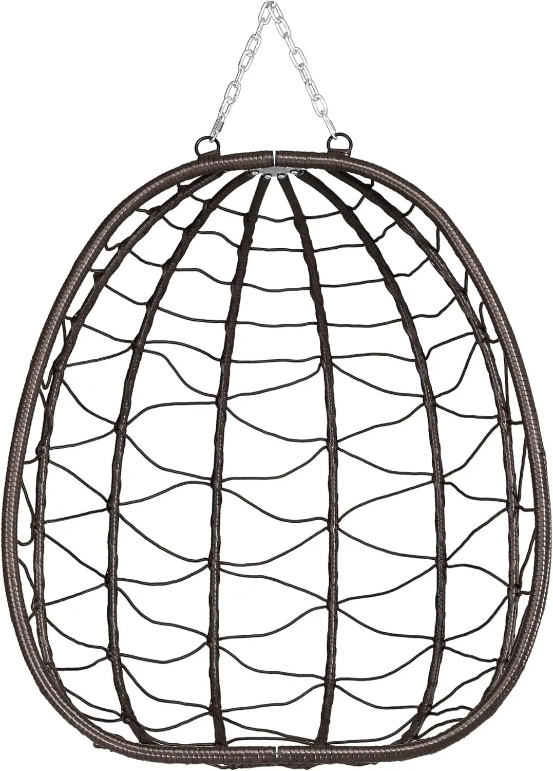 Fauteuils suspendus en acier marron 56 x 108 cm vue 8