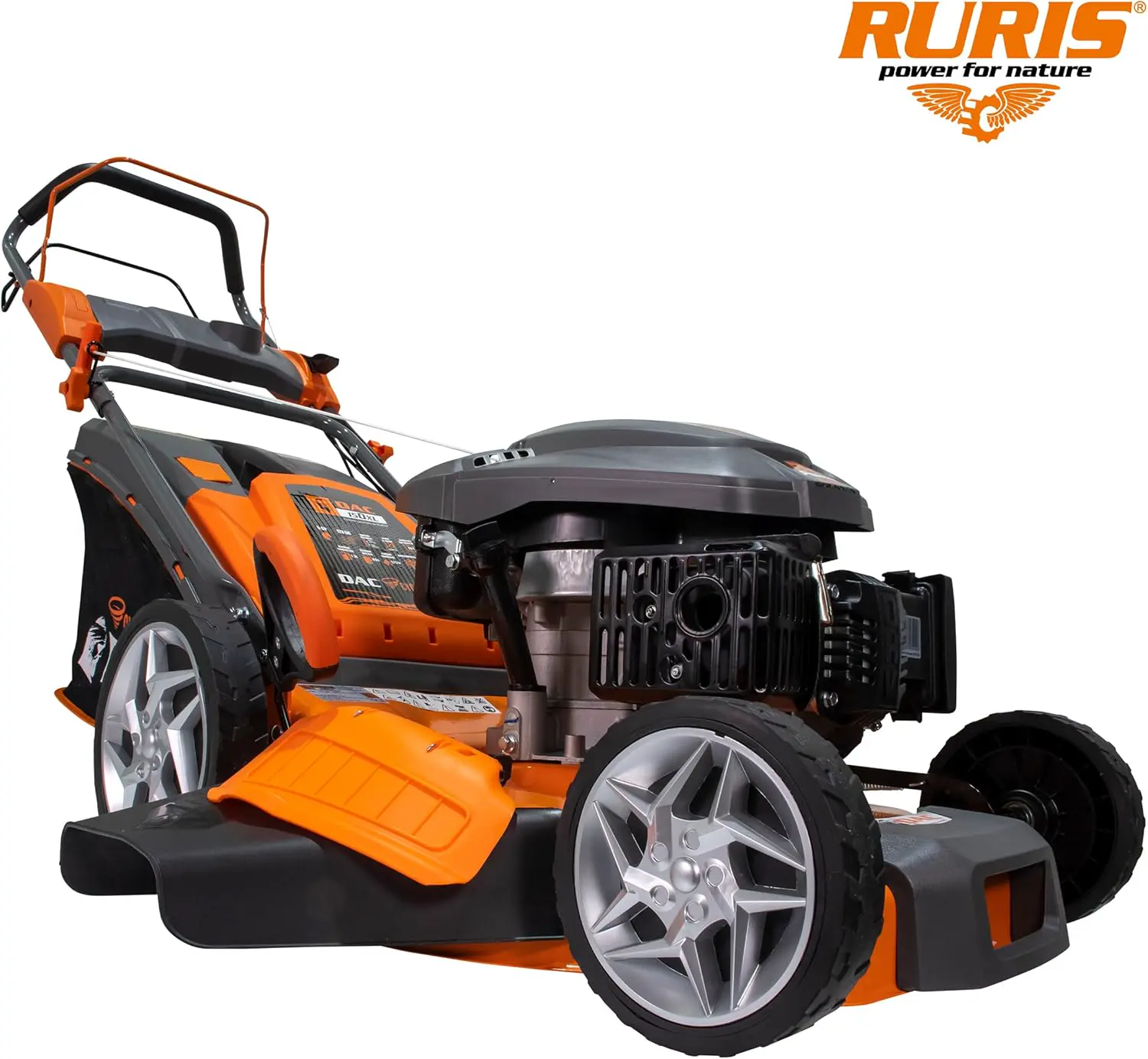 Tondeuse autoportée en acier orange 2000 m² vue 7