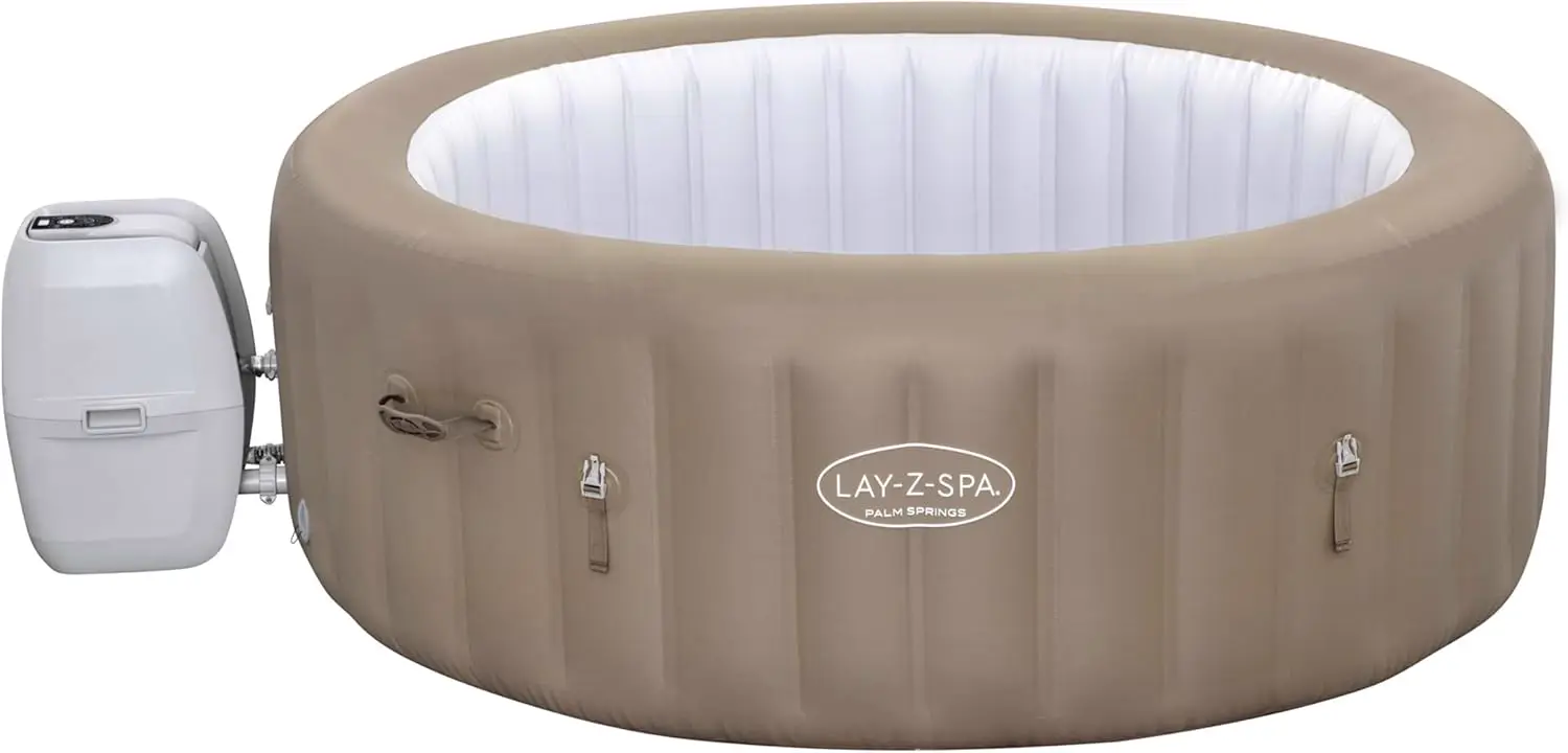 Spa gonflable 4 personnes 6 places sable 77 x 28 vue 4