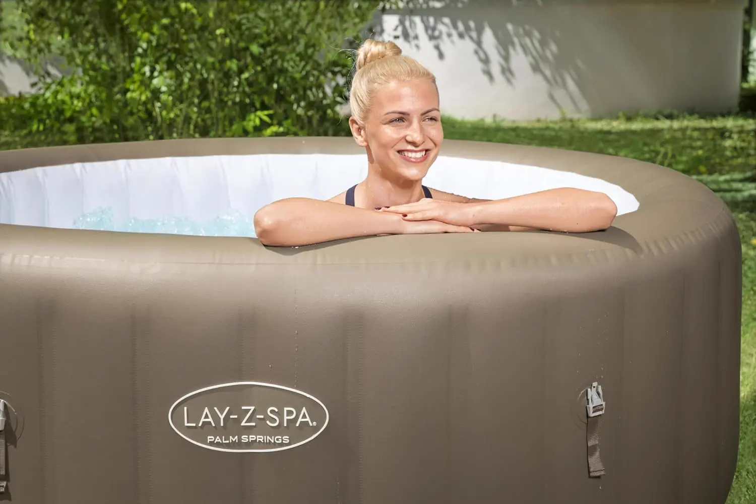 Spa gonflable 4 personnes 6 places sable 77 x 28 vue 7