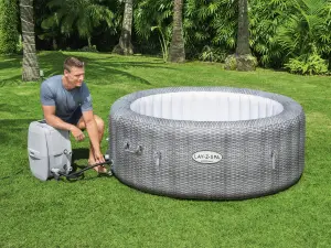 Spa gonflable 2 personnes 7 places gris 107X 71 — contenu détaillé 7