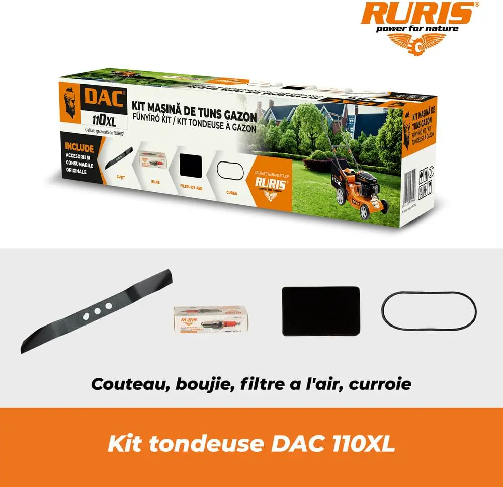 Tondeuse autoportée en acier orange 1300 m² vue 7