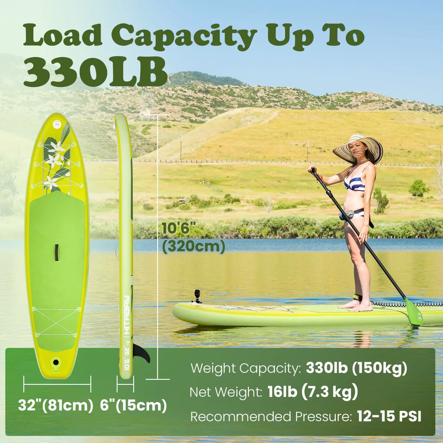 Paddle gonflable Kit de Planche de Stand up Paddle Gonflable a… vue 2