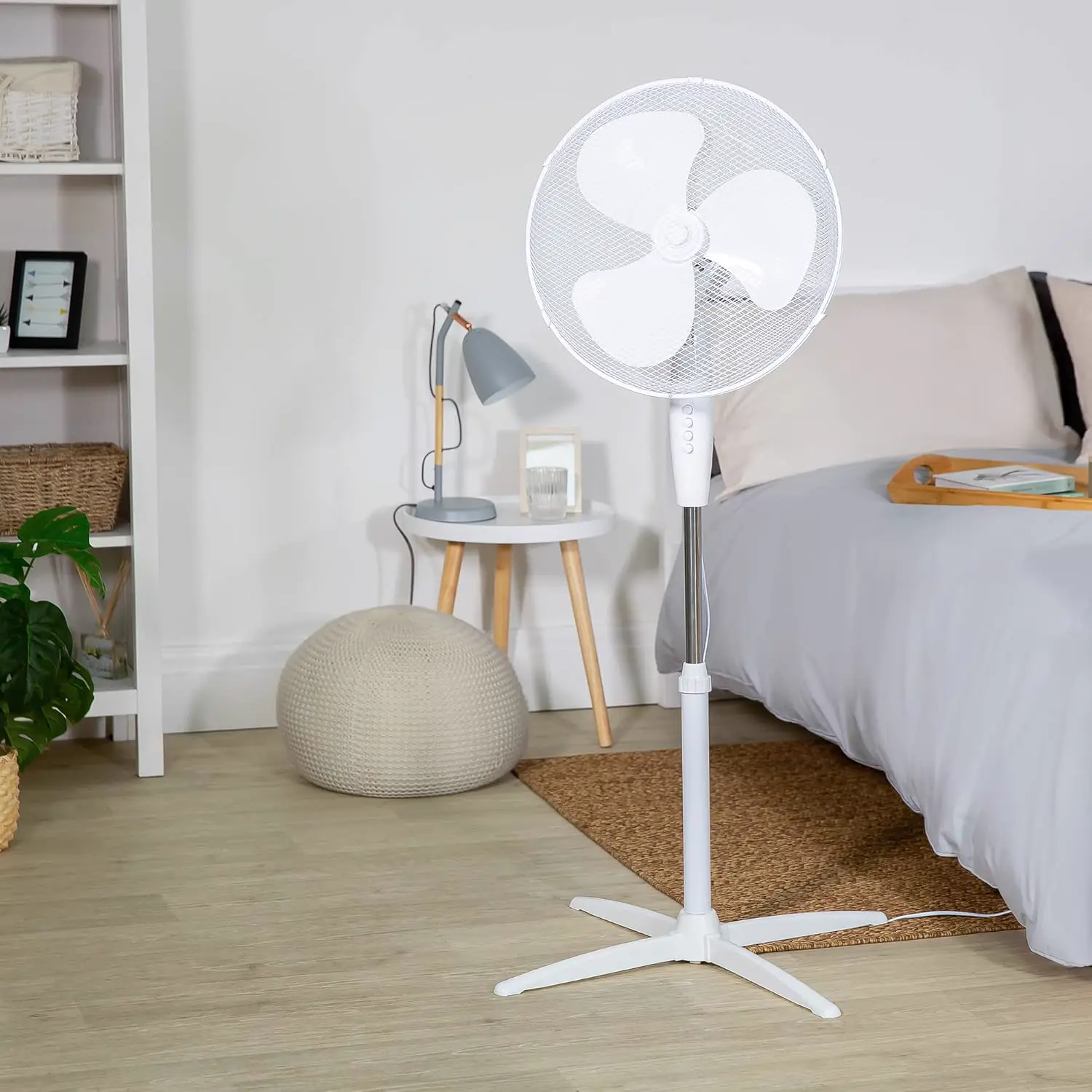 Ventilateur blanc vue 3