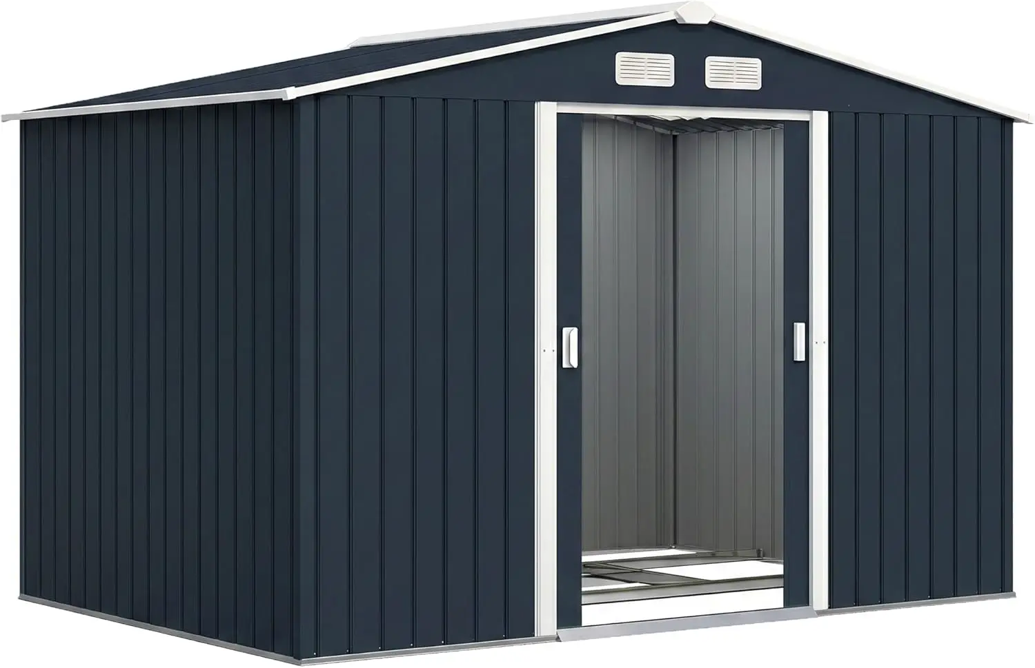 Outsunny Abri de Jardin en Acier galvanisé XXL 5,4 m² avec kit