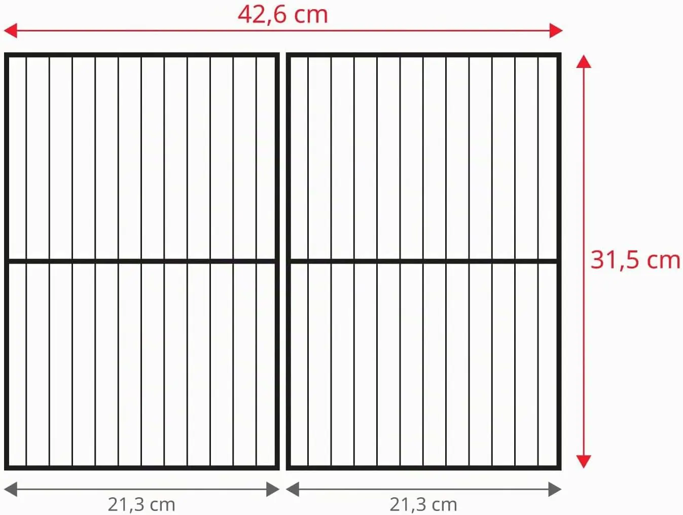 Barbecue à charbon en acier gris 57 x 108 cm vue 4