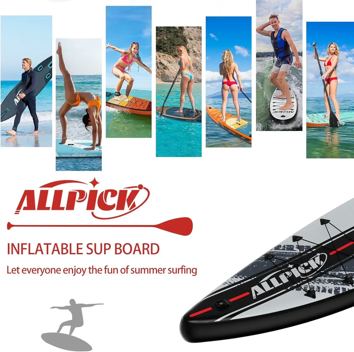 Paddle gonflable rouge vue 7