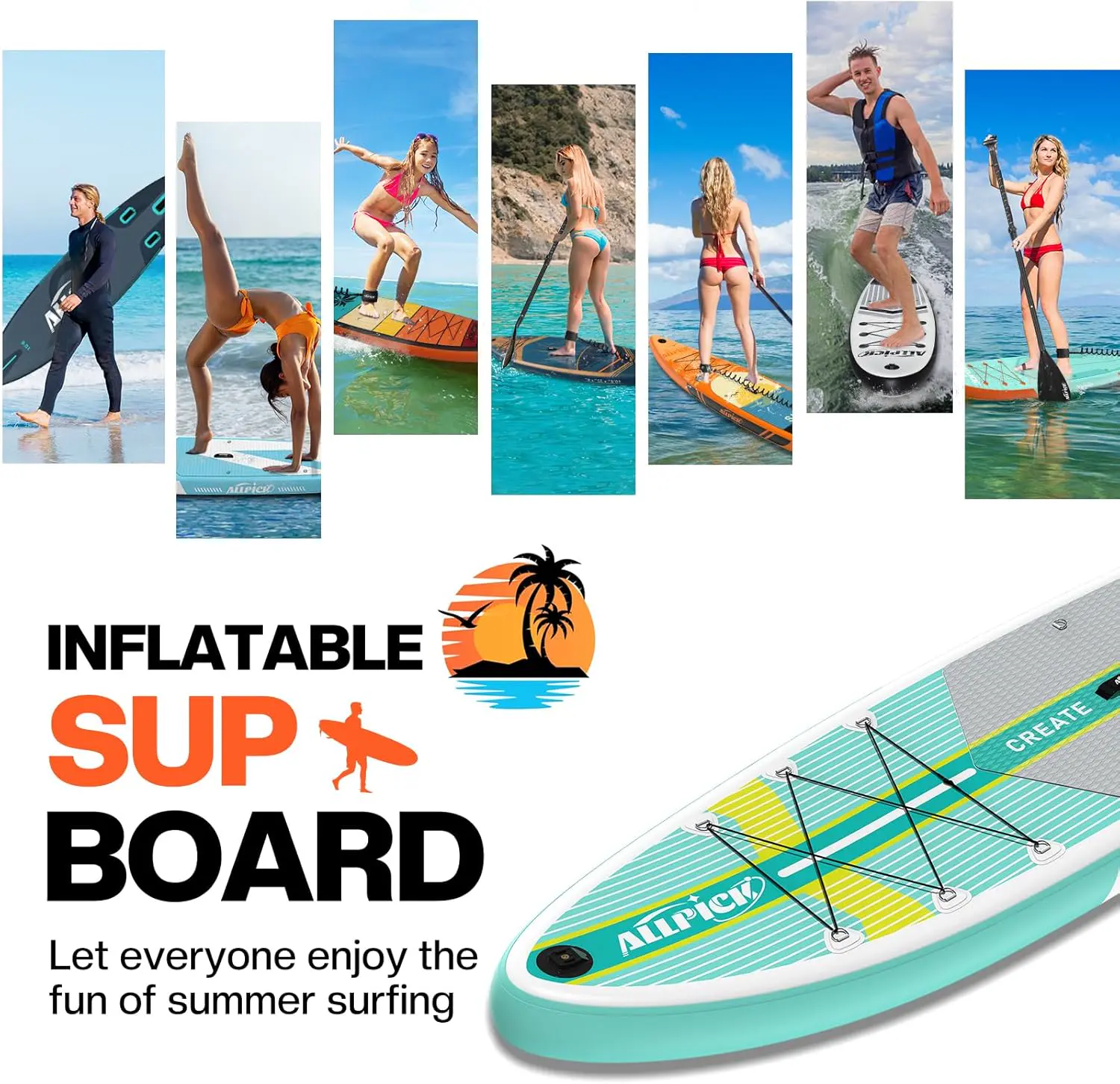 Paddle gonflable ALLPICK Paddle Gonflable, Kit de Padelsurf de… vue 7