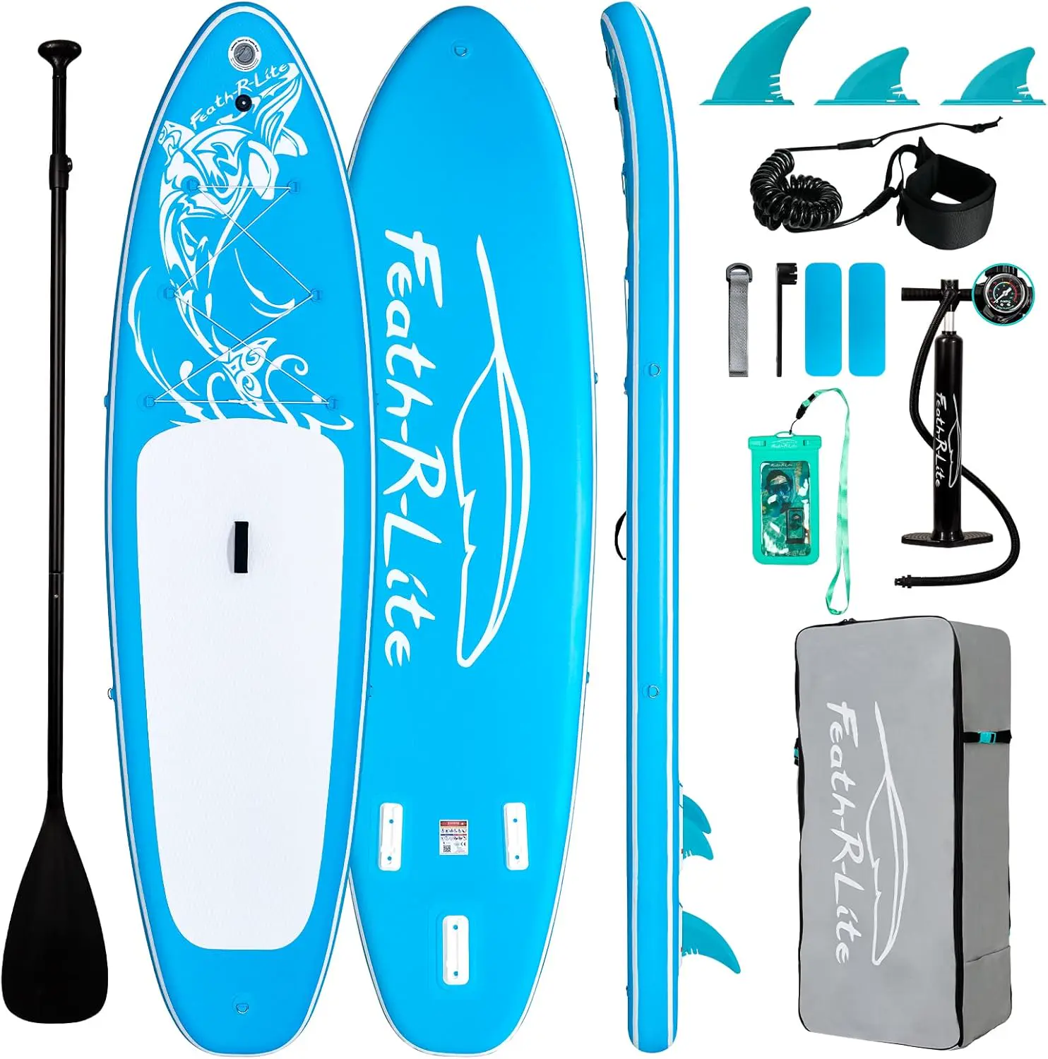 FEATH-R-LITE Stand Up Paddle Board Gonflable pour Adultes Sup avec